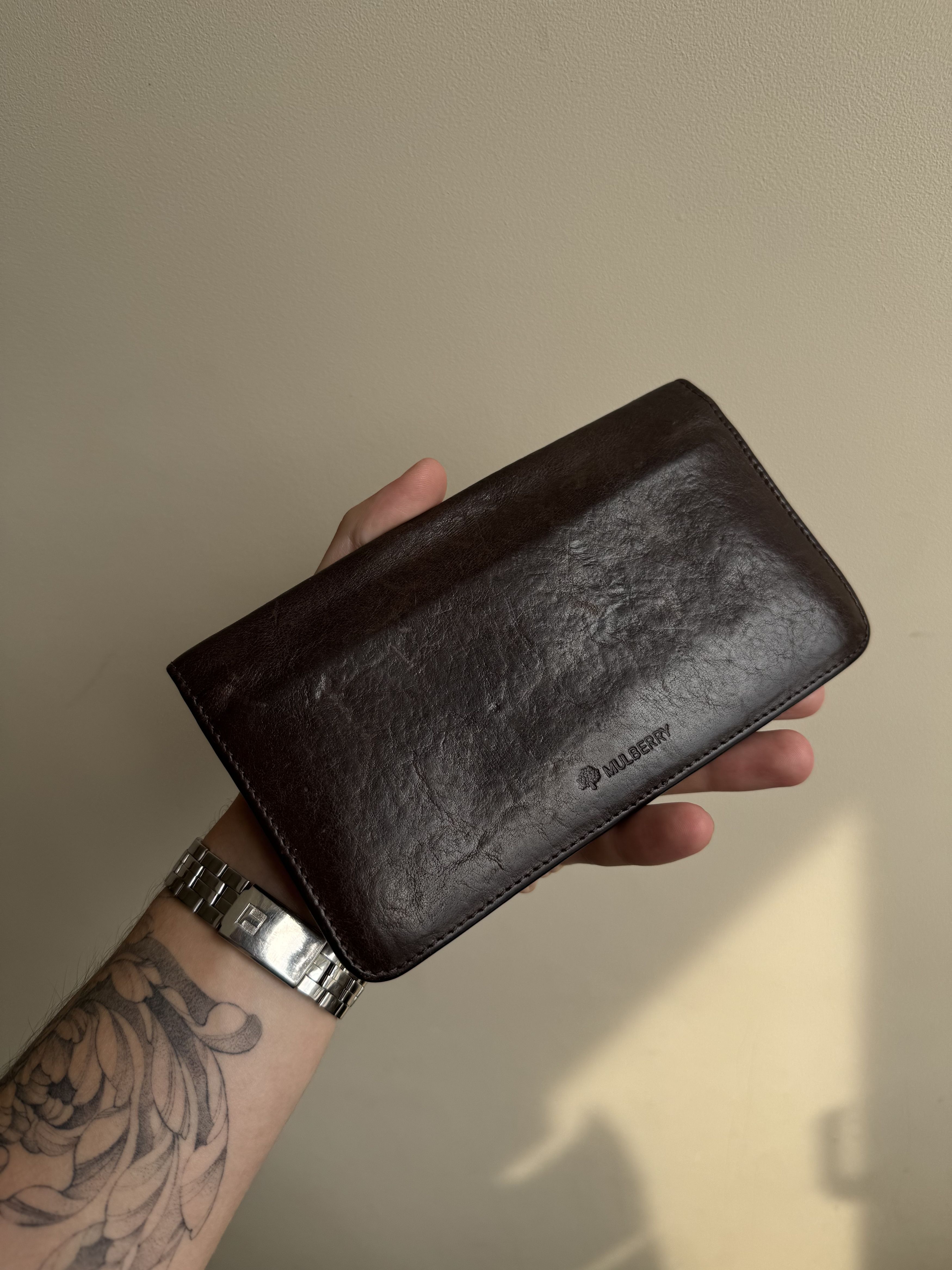 Mulberry Vintage Mulberry Long Postman Lock Wallet Purse Oak Brown Size ONE SIZE - 3 Thumbnail