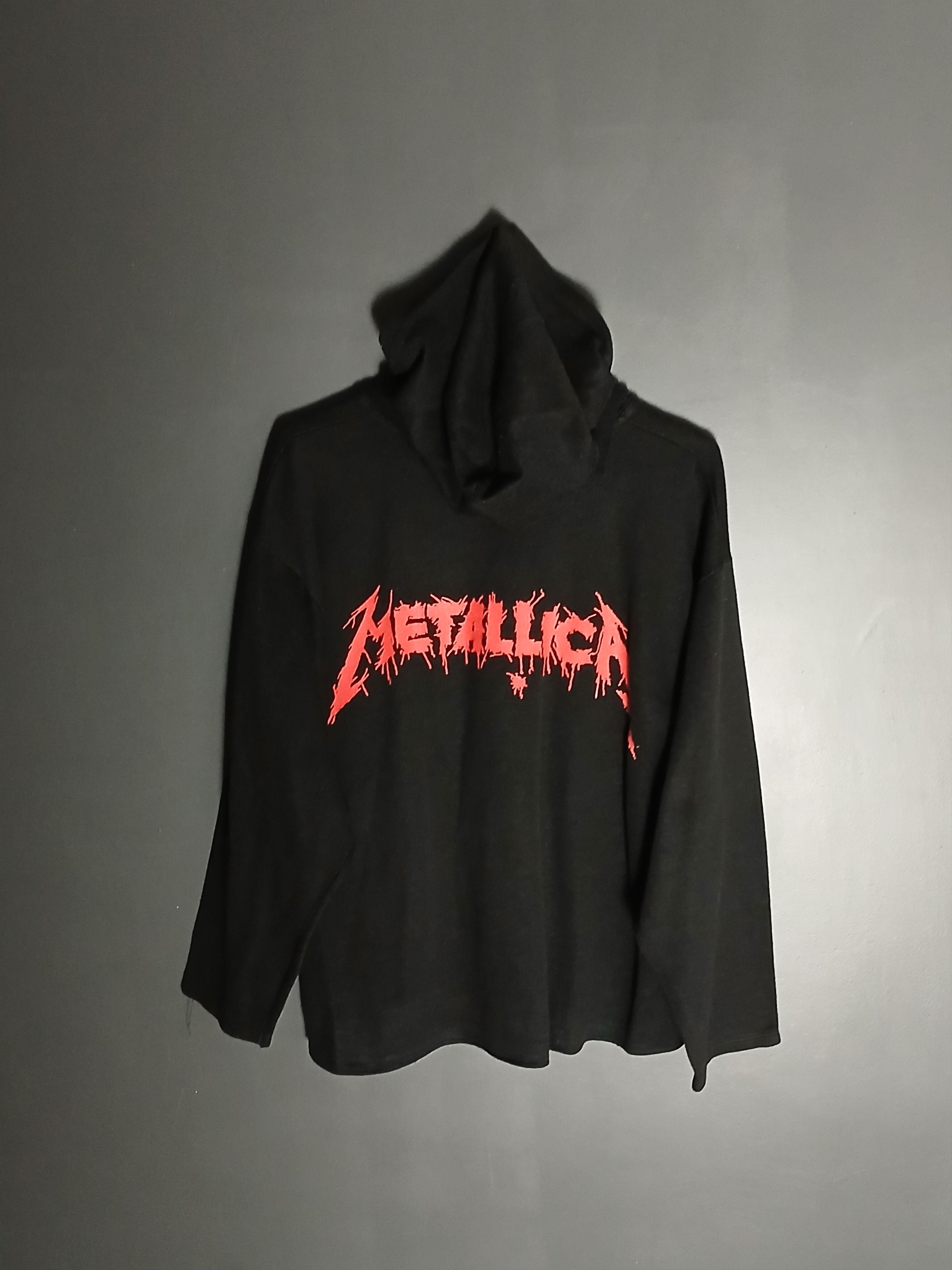 Band Tees × Metallica × Vintage Vintage Metallica Single Stitch Hoodie Size US XL / EU 56 / 4 - 2 Thumbnail