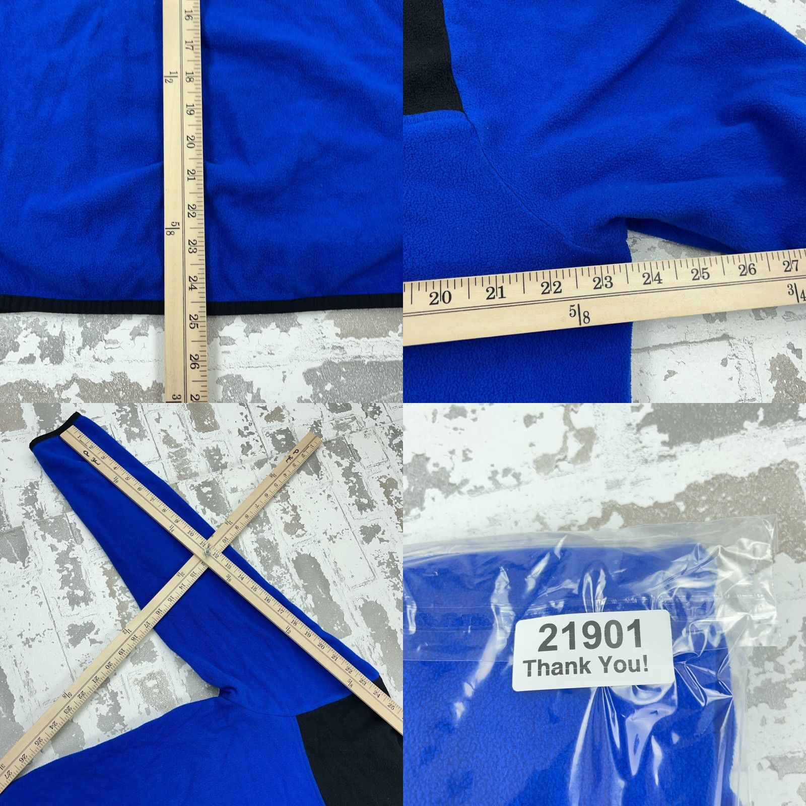 The North Face North Face Sweater Men XL Blue Black Fleece Pullover Lightweight Thin Snap T Mens Size US XL / EU 56 / 4 - 8 Thumbnail