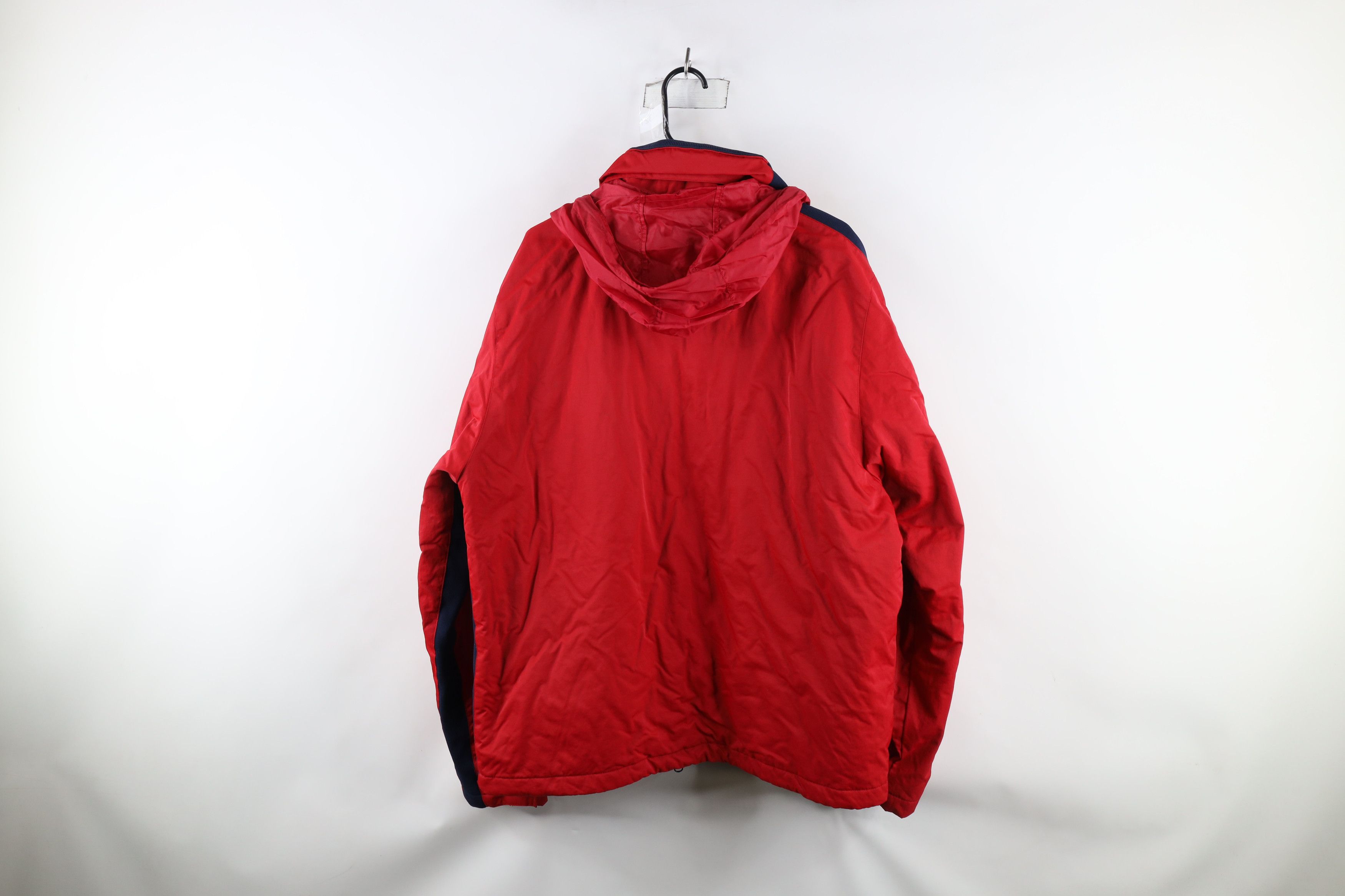 Nautica × Vintage Vintage 90s Nautica Competition Lined Hooded Full Zip Jacket Size US XL / EU 56 / 4 - 16 Thumbnail