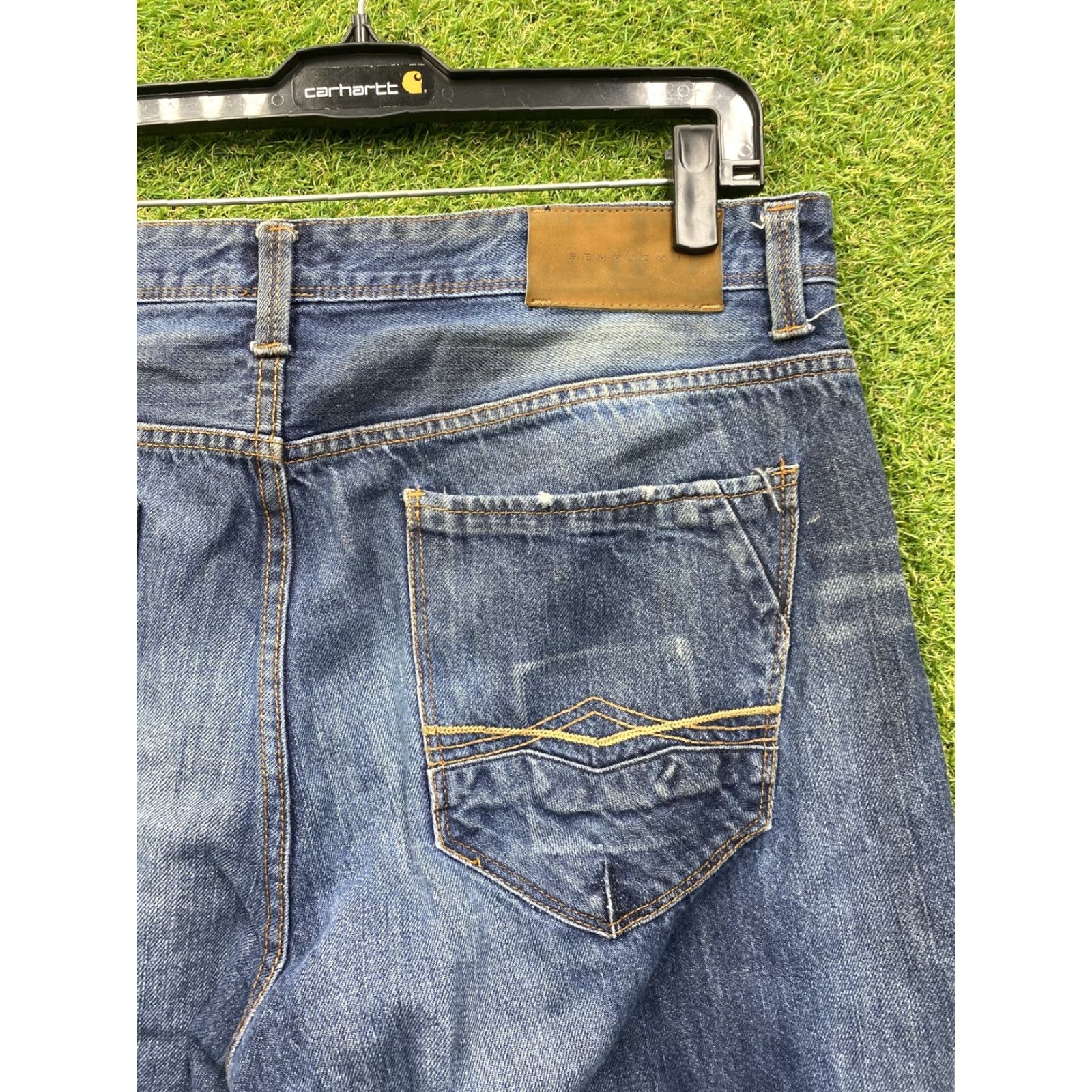 Sean John Sean John Jeans Mens 36x29 Blue Relaxed Hamilton Straight Leg Denim Classic Mens Jeans Size US 36 / EU 52 - 7 Thumbnail