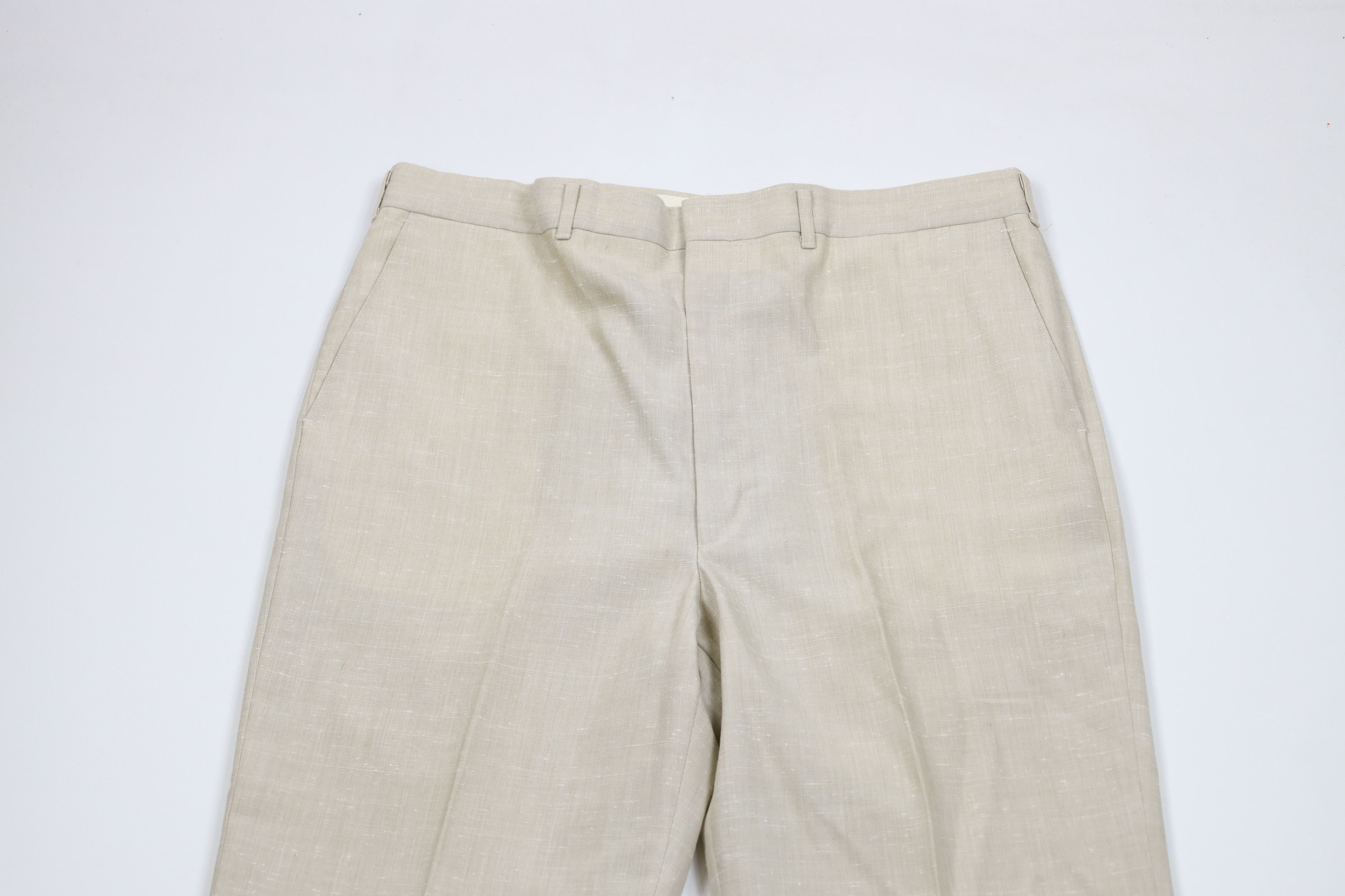 Vintage Vintage 70s Streetwear Fleck Flared Wide Leg Chino Pants USA Size US 38 / EU 54 - 2 Thumbnail