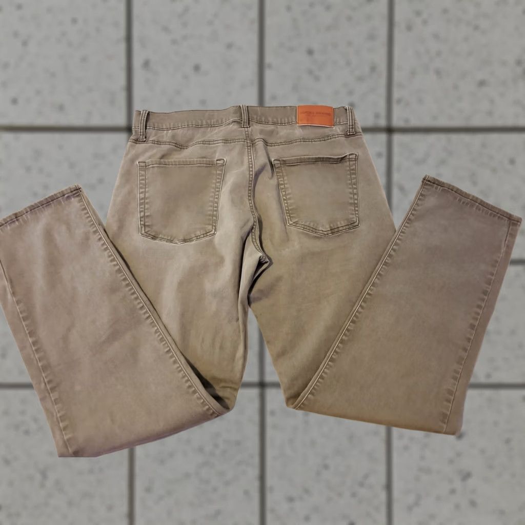 Lucky Brand Lucky Brand Jeans 34x32 Slim Straight Denim 5-Pocket Men Beige Khaki Pants Vintage No Size US 34 / EU 50 - 1 Thumbnail