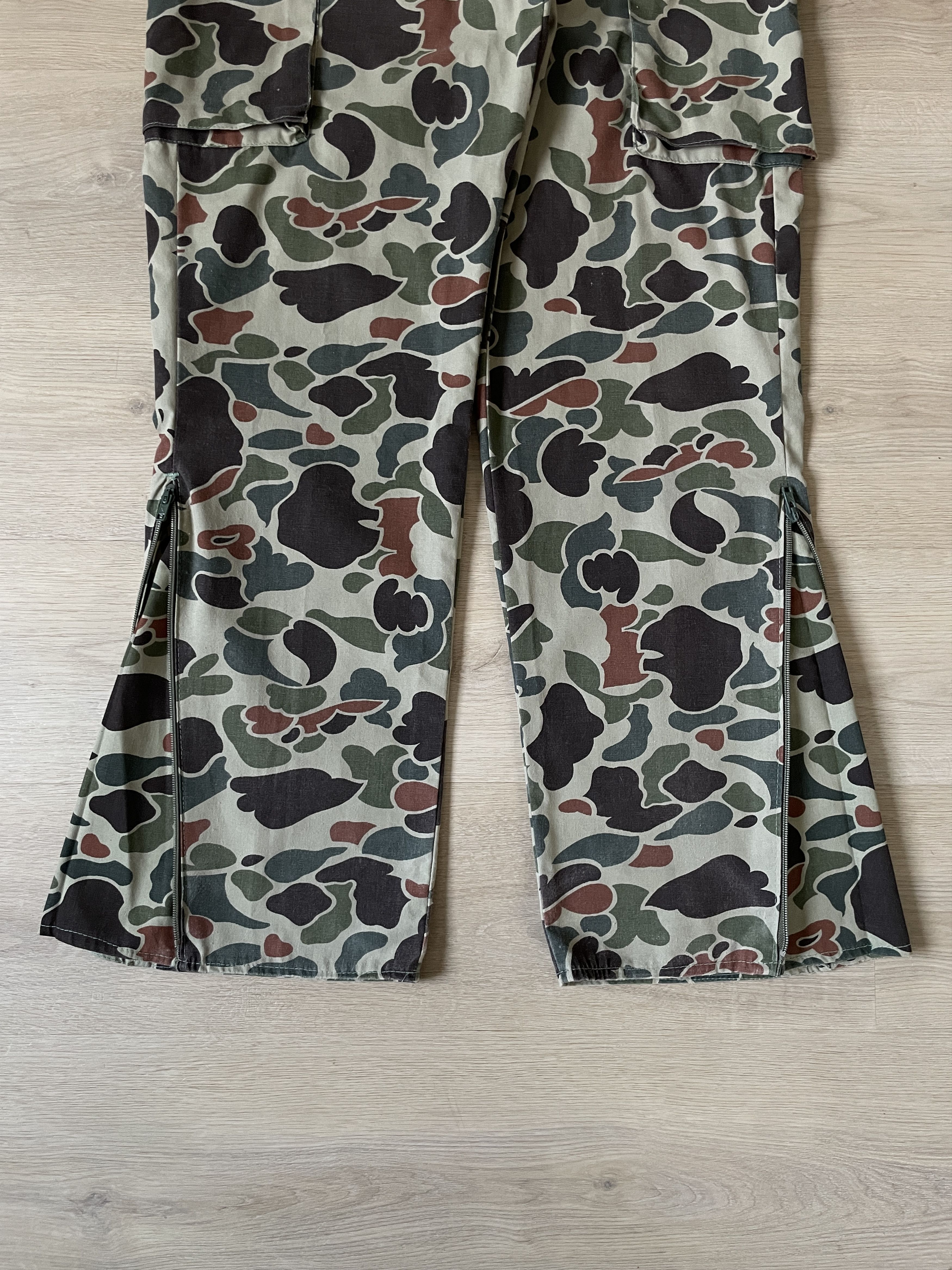 Vintage 90s Faded Duck Camo (Bootcut) Cargo Pants Size US 31 - 3 Thumbnail