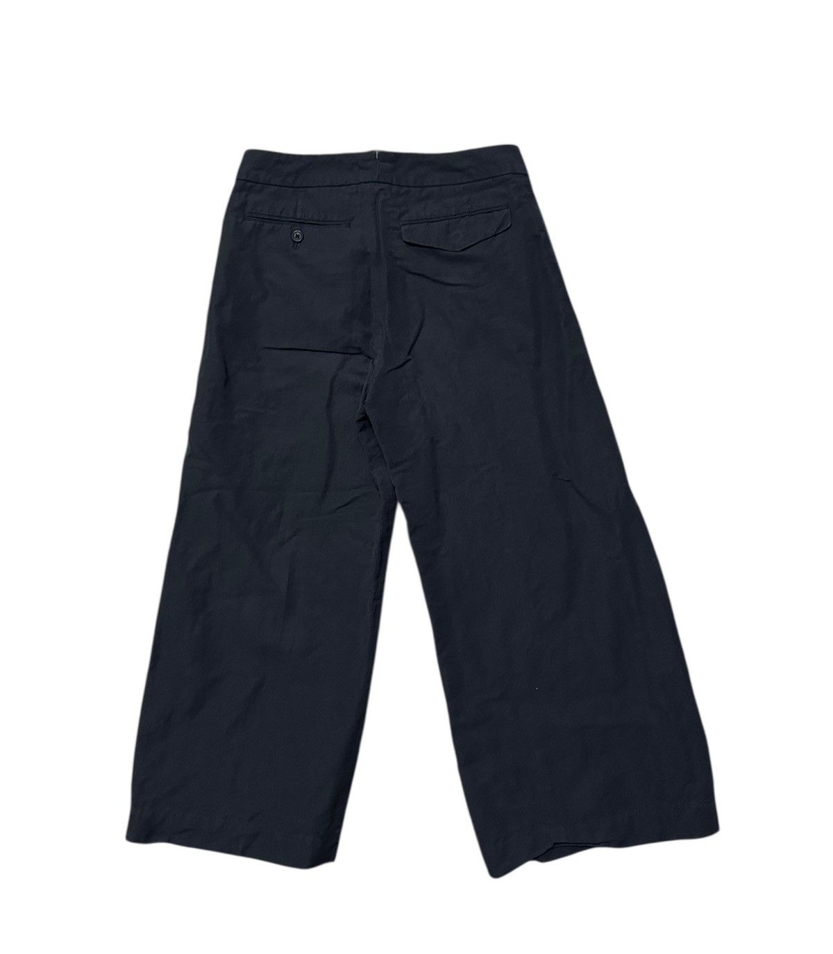 Margaret Howell Margaret howell Women's Linen Blend Crop Wide Pants in black Size 29" - 4 Thumbnail