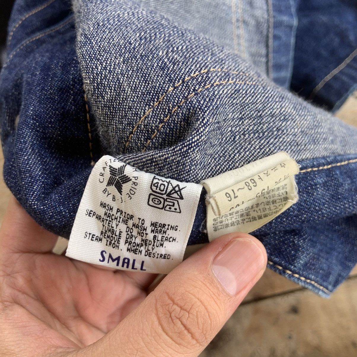Big John BIG JOHN Work Wear Denim Jacket Size US S / EU 44-46 / 1 - 9 Thumbnail