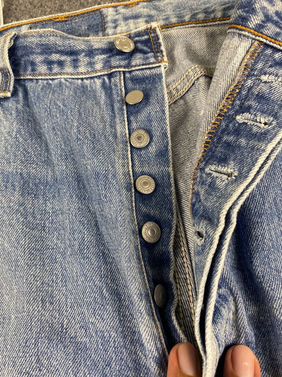 Levi's vintage 80s levis 501 distressed denim Size US 39 - 13 Thumbnail