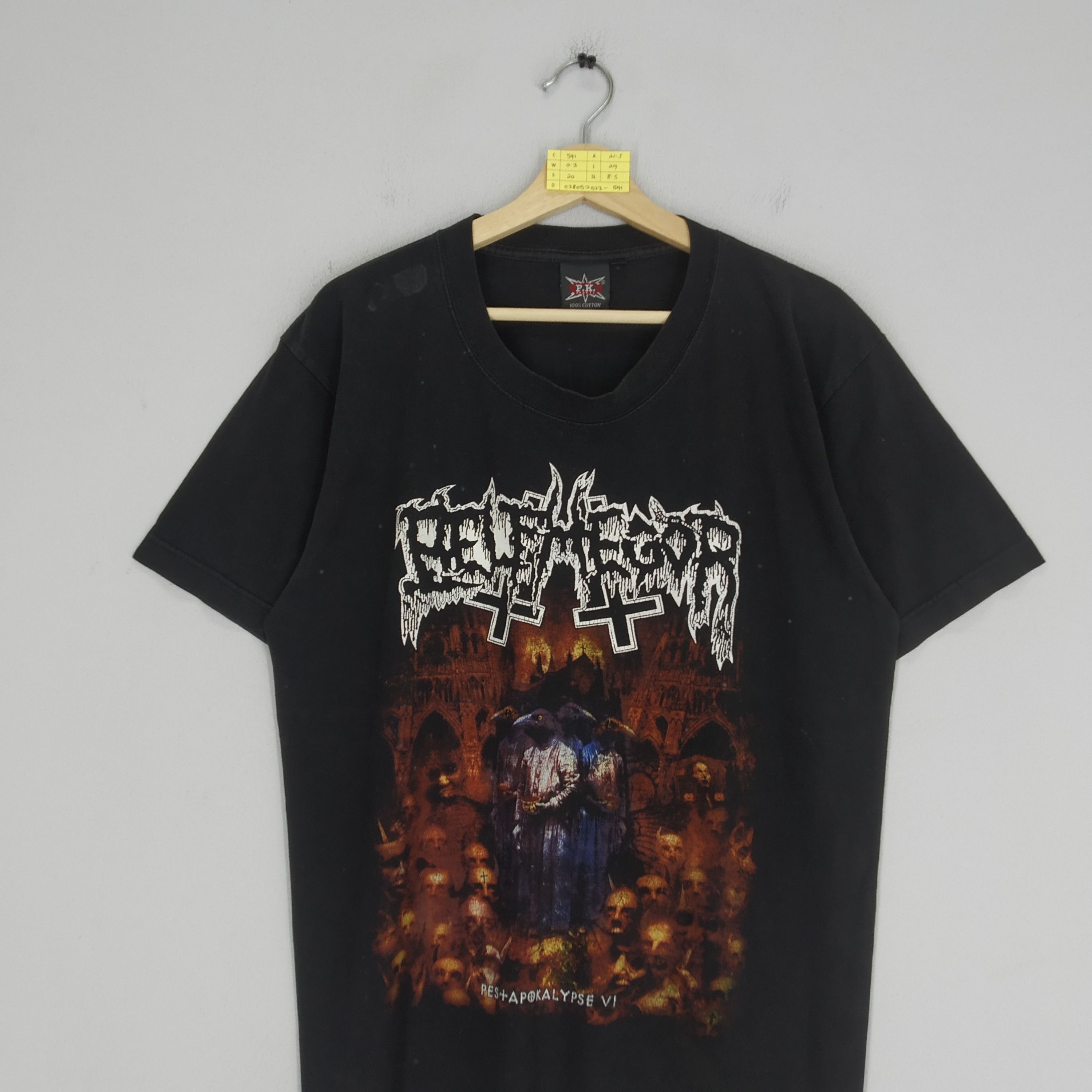Band Tees Vintage Belphegor Pestapokalypse VI Australia Death Metal Size US L / EU 52-54 / 3 - 3 Thumbnail