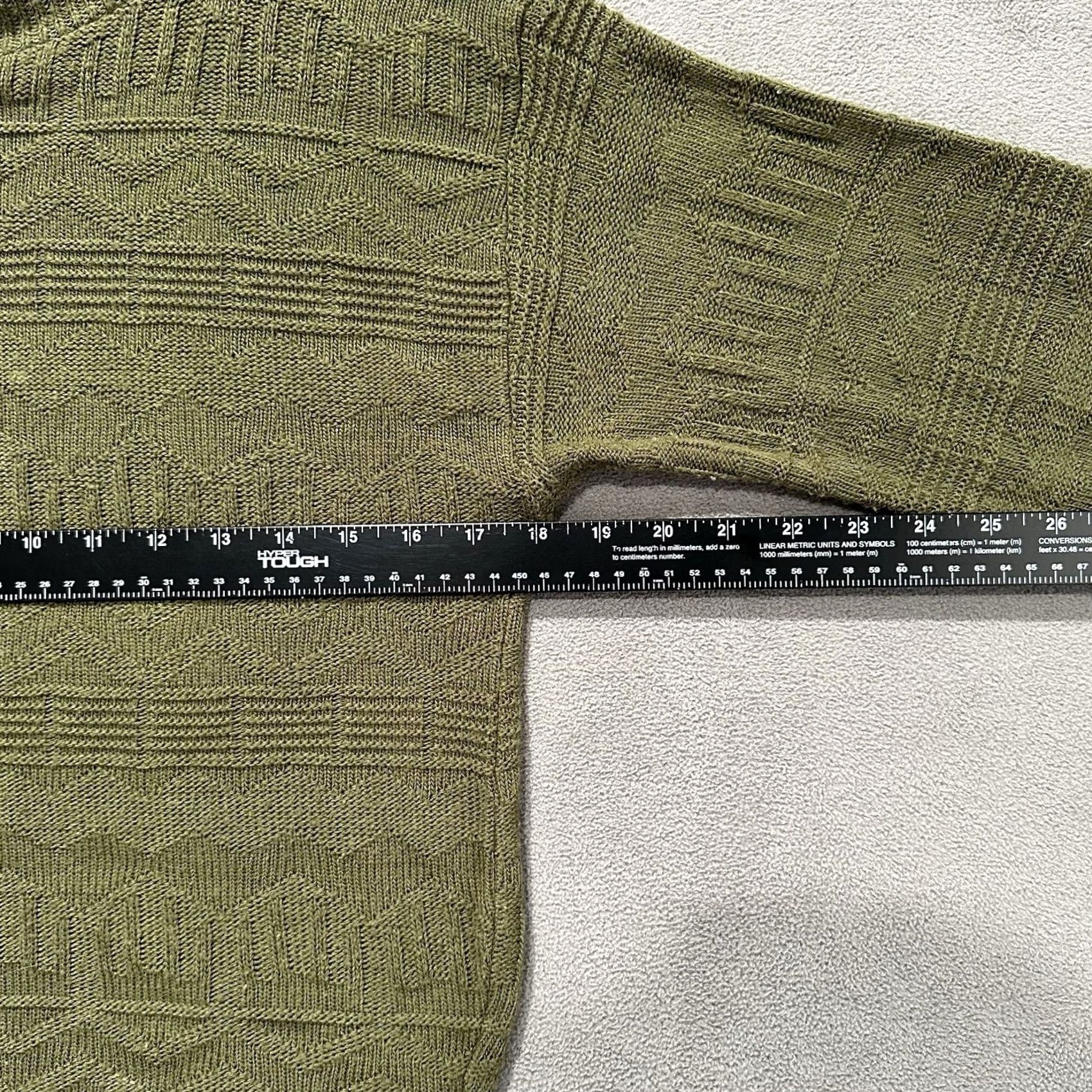 Vintage VINTAGE american pride Sweater Geometric Knit Pattern Crew Green Small Mens Size US S / EU 44-46 / 1 - 6 Thumbnail