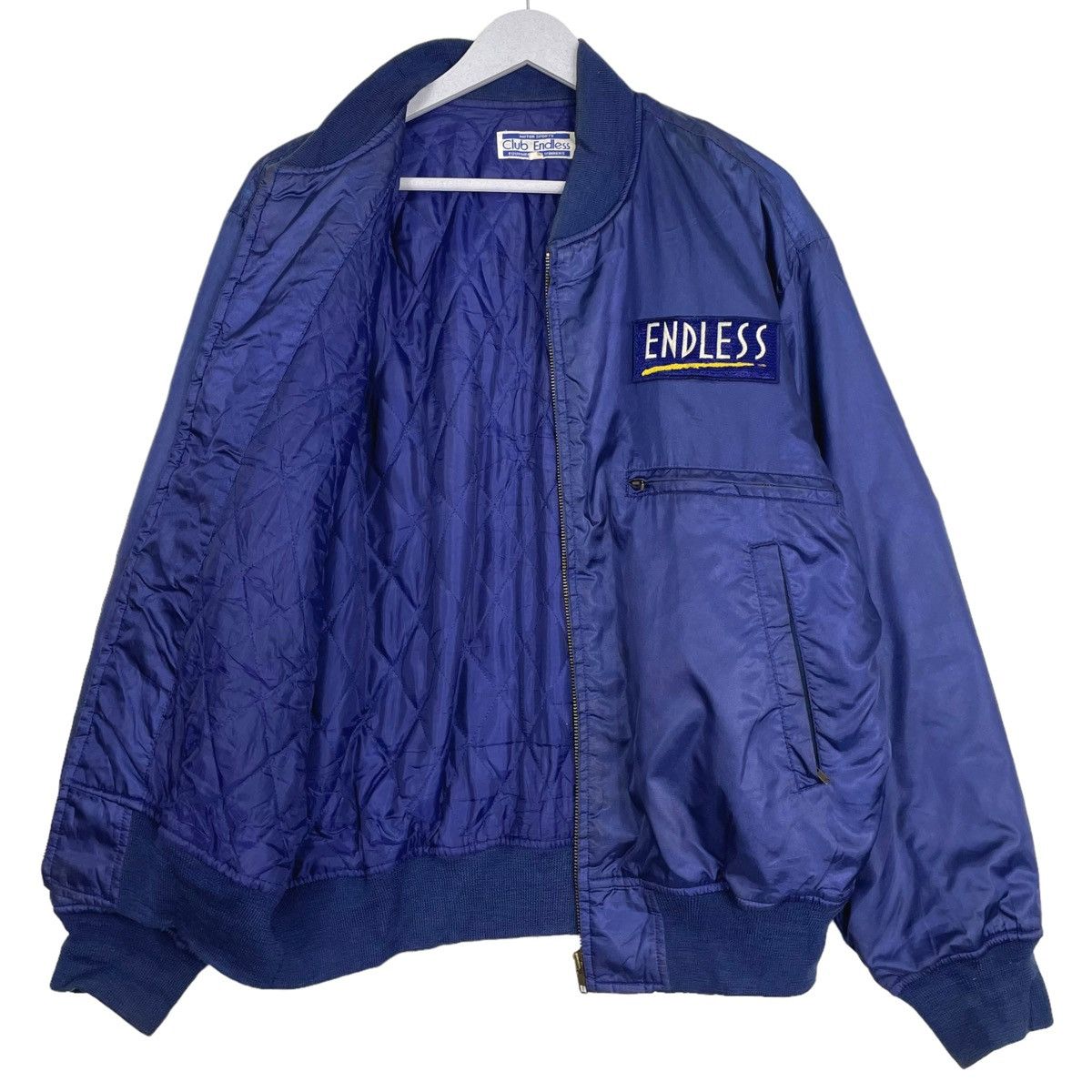 Japanese Brand × Vintage 💥80s JAPAN ENDLESS RACING BOMBER JACKET Size US L / EU 52-54 / 3 - 9 Thumbnail