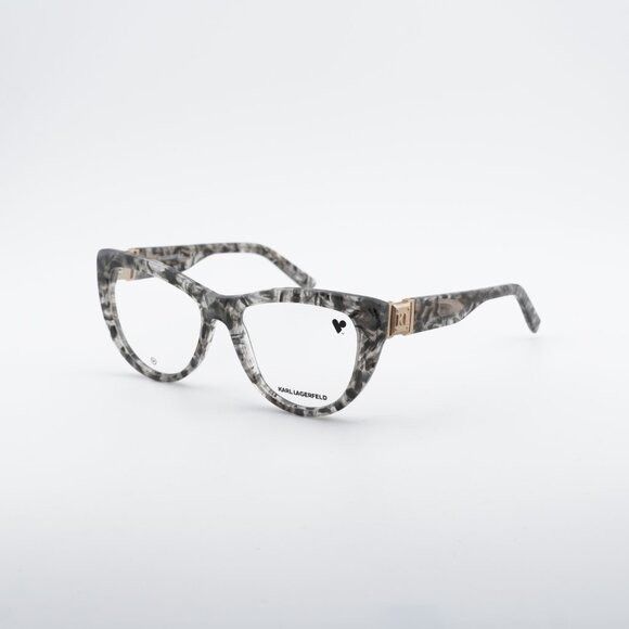 Karl Lagerfeld Karl Lagerfeld KL6133 062 Eyeglasses Textured Grey 54mm Size ONE SIZE - 8 Thumbnail