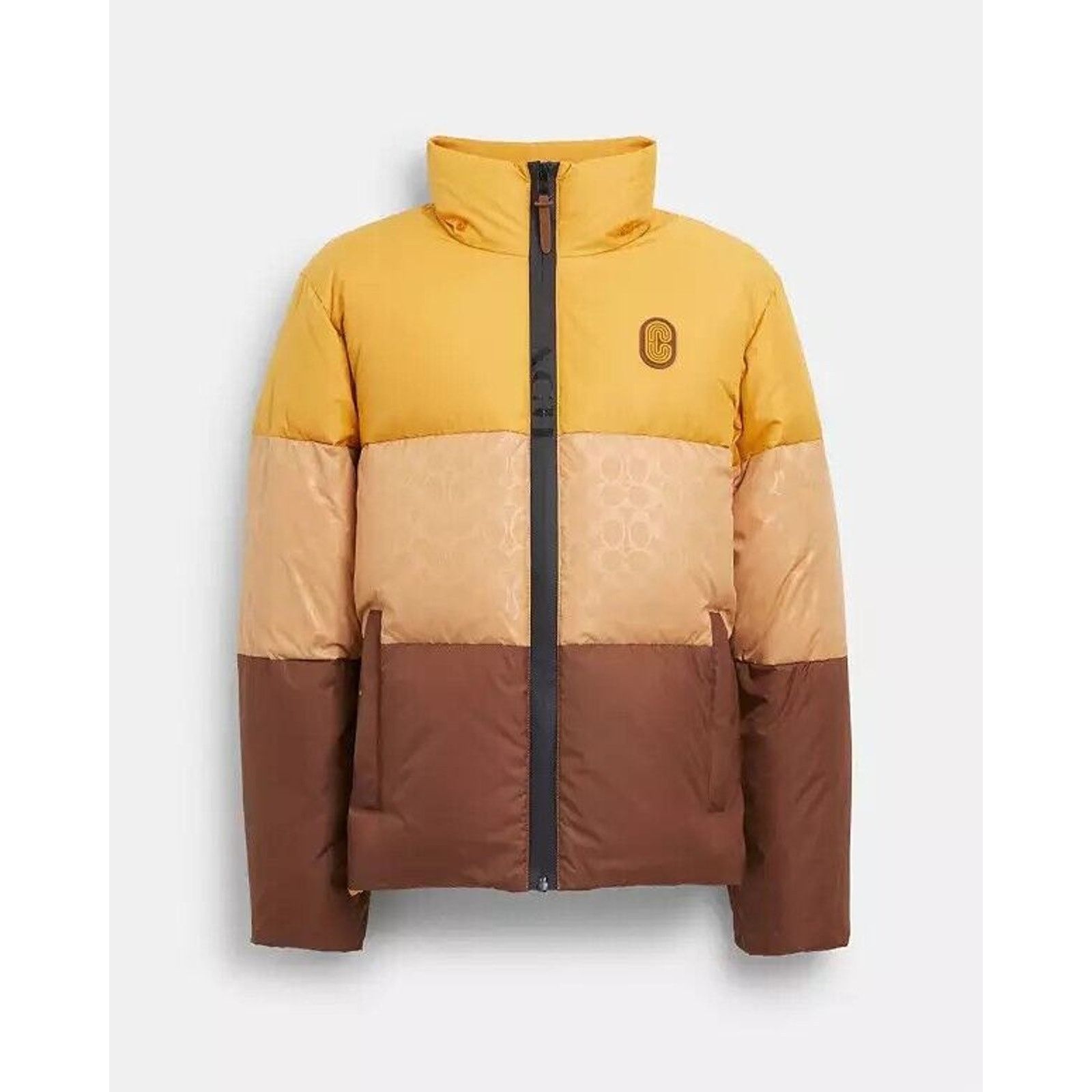 Coach Coach Men's Colorblock Down Jacket Yellow Multi Size XL $650 Size US XL / EU 56 / 4 - 2 Thumbnail