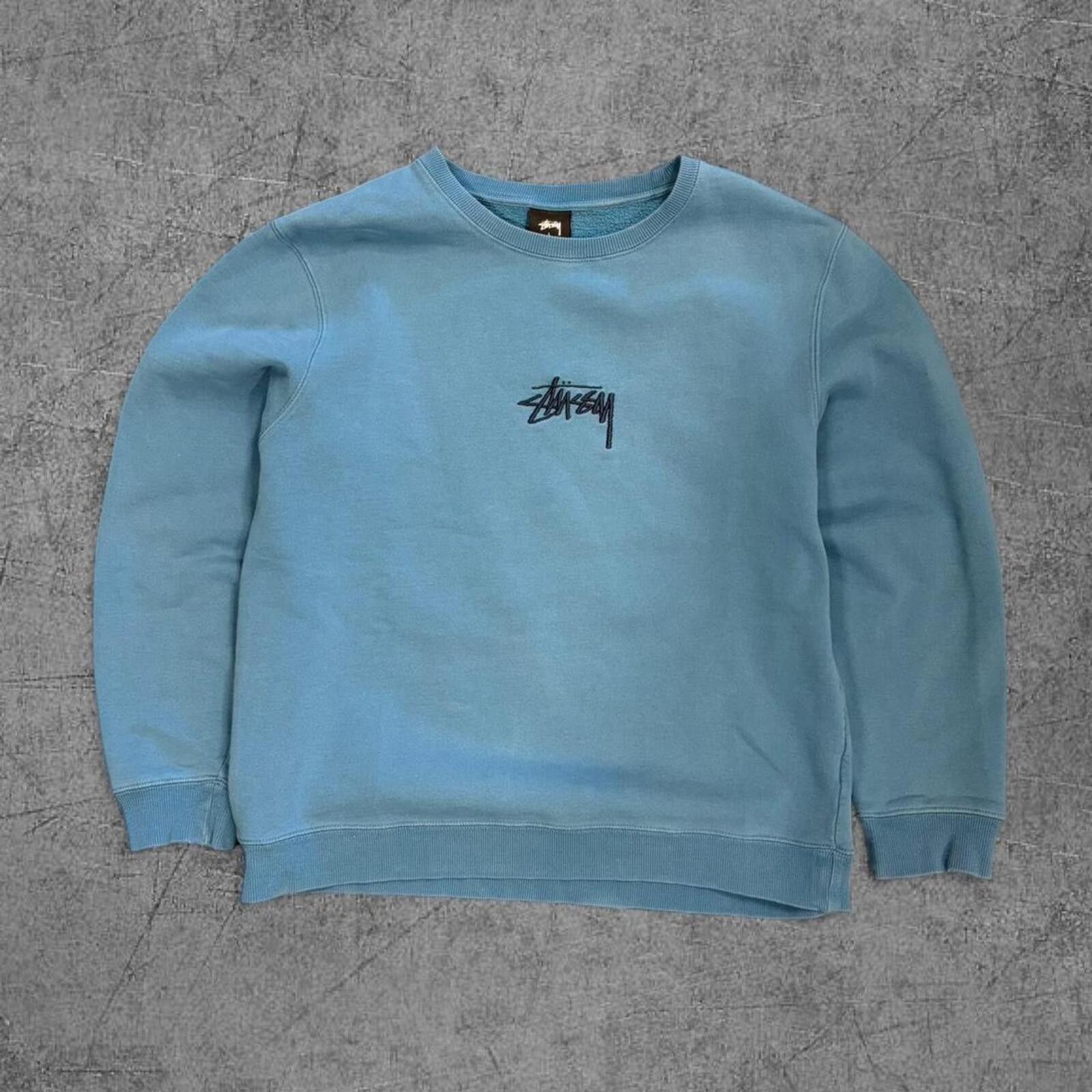 Stussy Y2K Blue Stussy Crewneck Size US L / EU 52-54 / 3 - 1 Thumbnail