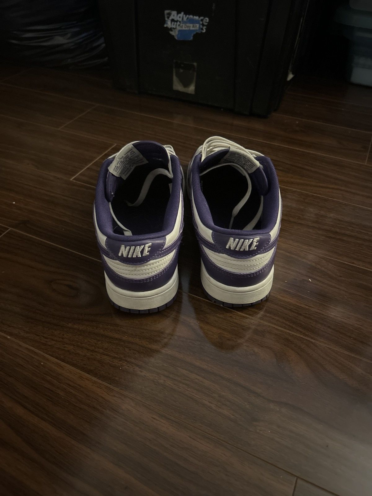 Nike white and purple dunks Size US 9.5 / EU 42-43 - 1 Thumbnail