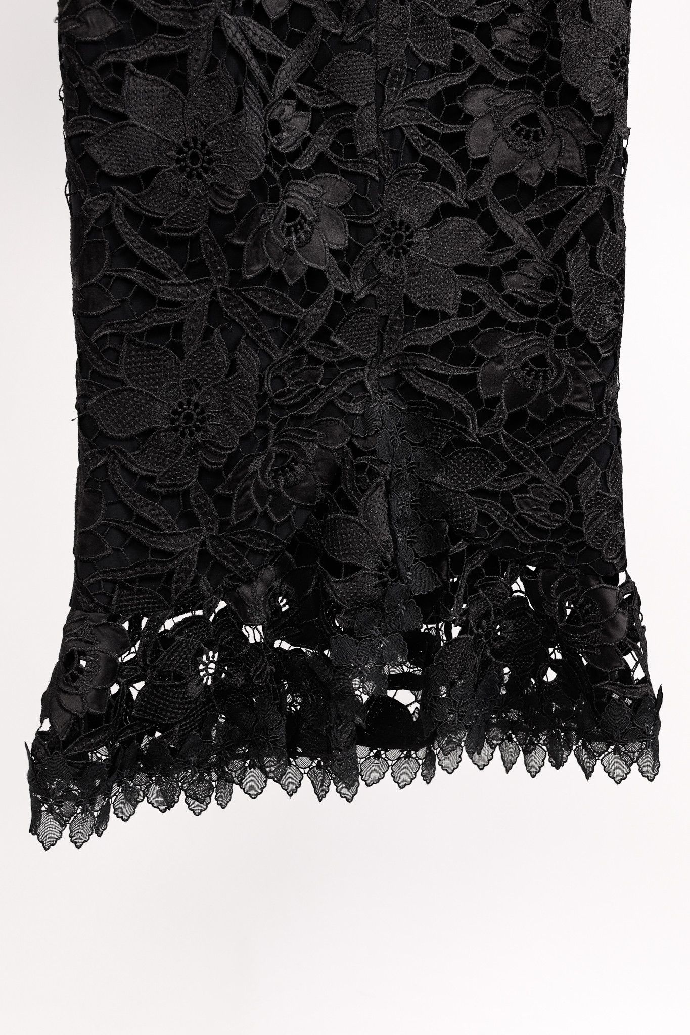 NICHOLAS Nicholas Botanical Lace Lace-Up Off-Shoulder Cocktail Dress Size S / US 4 / IT 40 - 8 Thumbnail