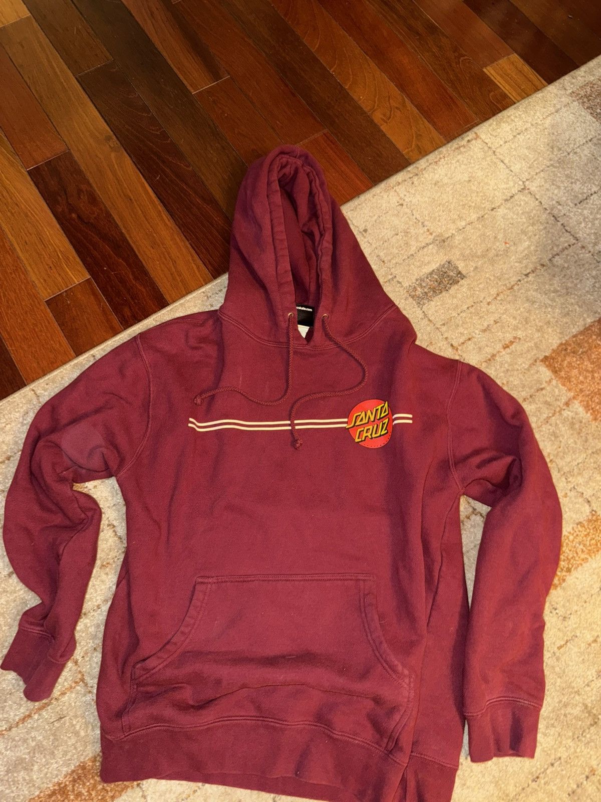 Santa Cruz Skateboards Santa cruz burgundy sweatshirt // hoodie Size US M / EU 48-50 / 2 - 1 Thumbnail