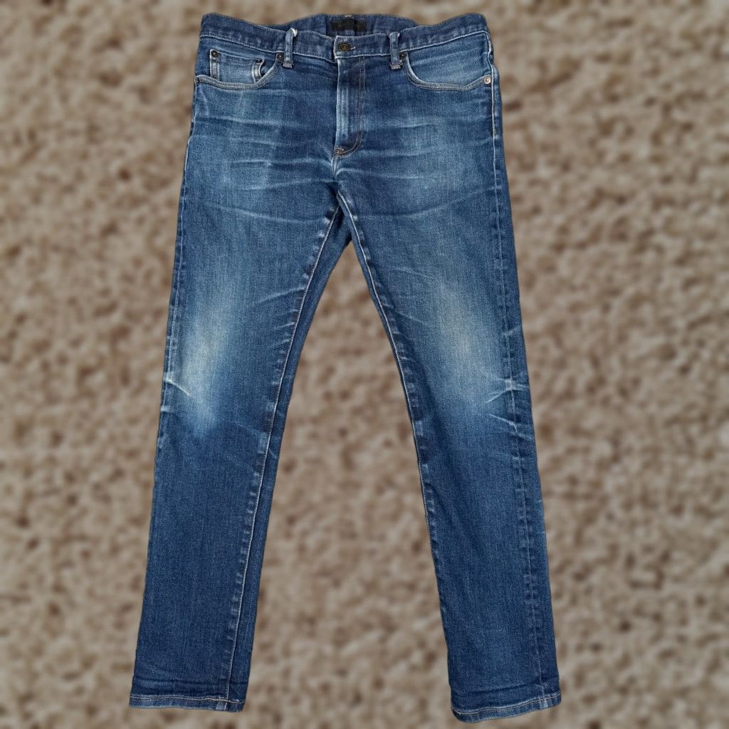 Uniqlo Uniqlo Jeans Mens 34x32 Blue Denim Skinny Zip Fly Mid Rise Cotton Blend Size US 34 / EU 50 - 1 Thumbnail