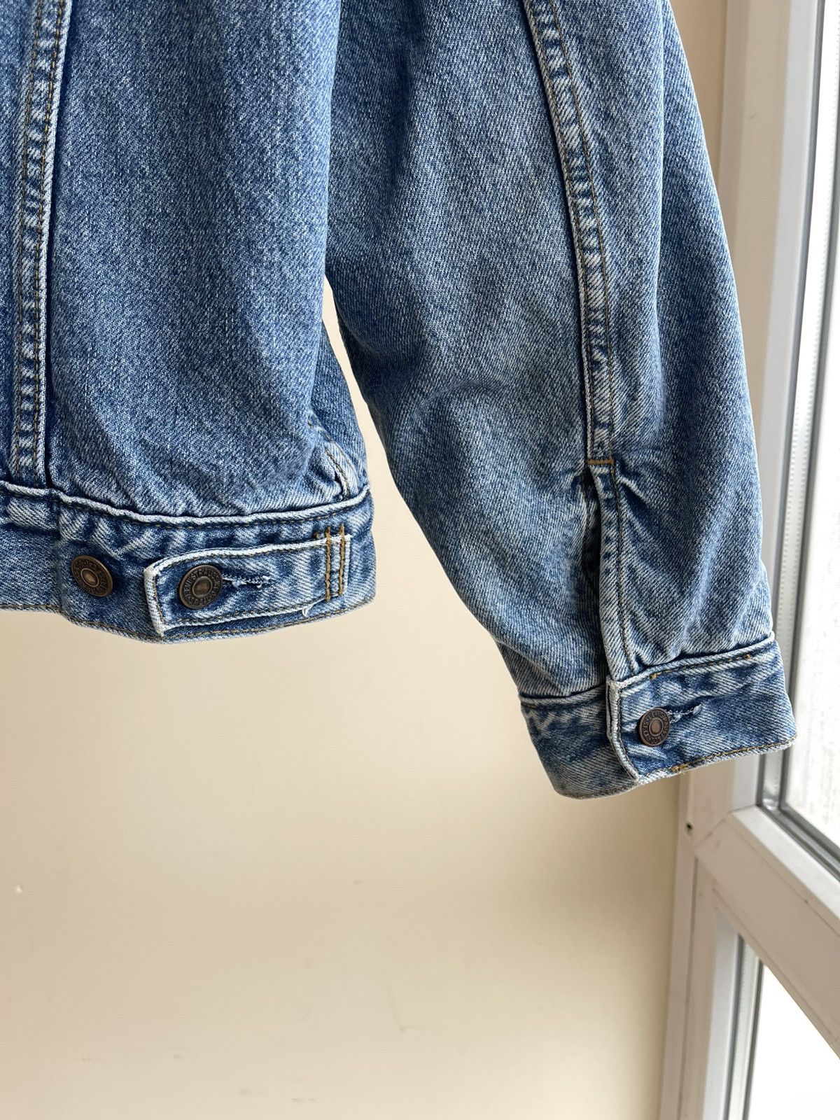 Levi's Type 3 Flannel Blanked Lined Washed Denim Trucker Jacket 90s Size US M / EU 48-50 / 2 - 10 Thumbnail