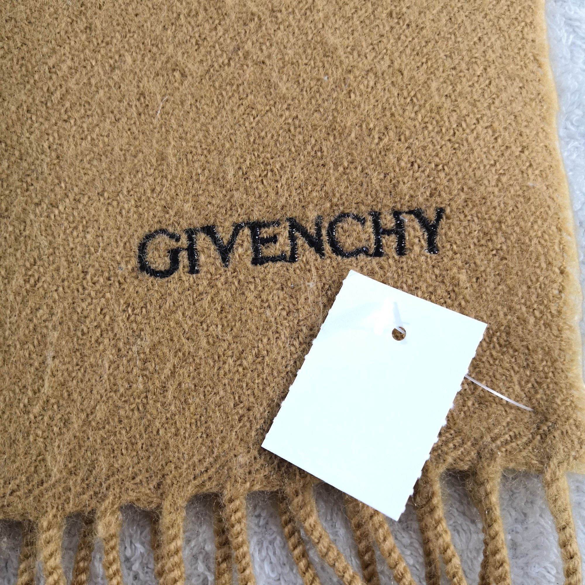 Japanese Brand Vintage Givenchy Scarf Wool Cashmere Scarves Size ONE SIZE - 5 Thumbnail