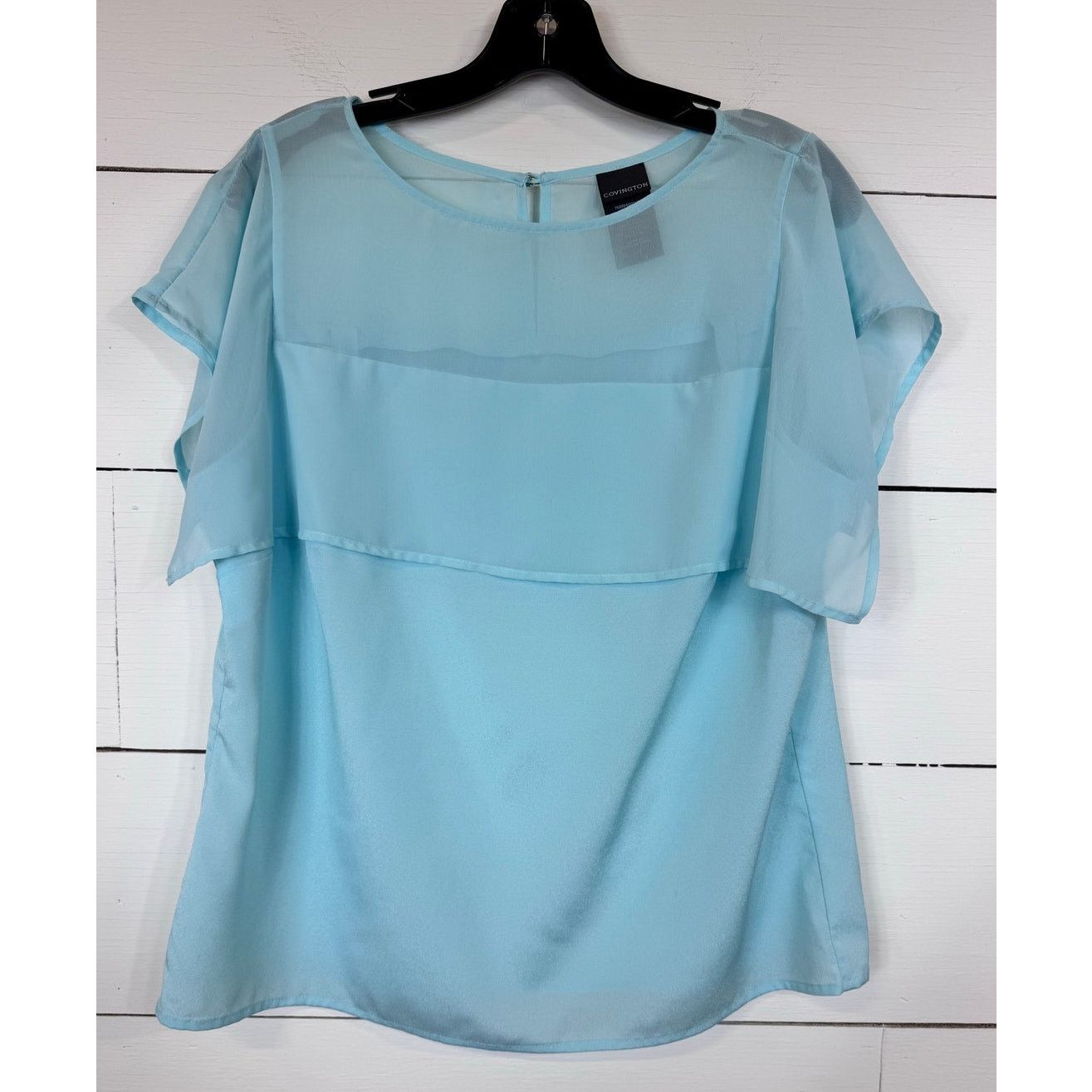 Covington Covington Short Sleeve Blouse Women's Size Large Size L / US 10 / IT 46 - 1 Thumbnail