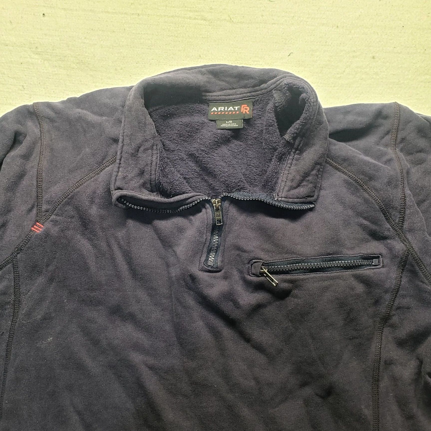 Ariat Ariat FR CAT 2 Women's Gray Quarter Zip Jacket Adult Large Size L / US 10 / IT 46 - 2 Thumbnail