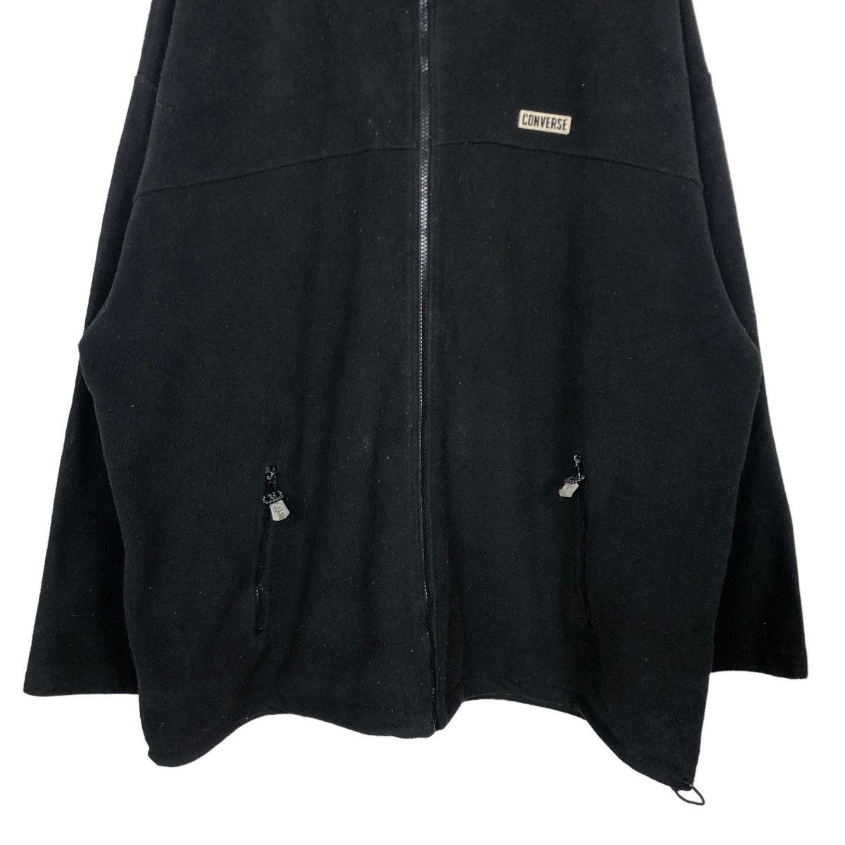 Converse Vintage 90s Converse Fleece Zipper Sweater Jacket Size US XXL / EU 58 / 5 - 3 Thumbnail