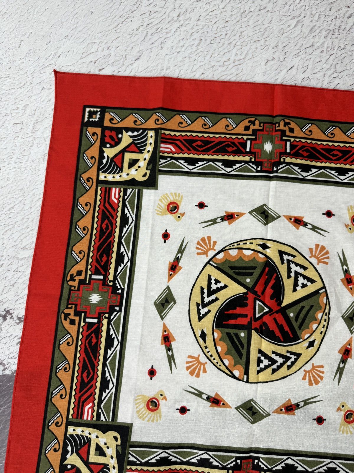 Other Vintage Wamcraft Bandana Southwestern Aztec Rare Made In USA Size ONE SIZE - 3 Thumbnail