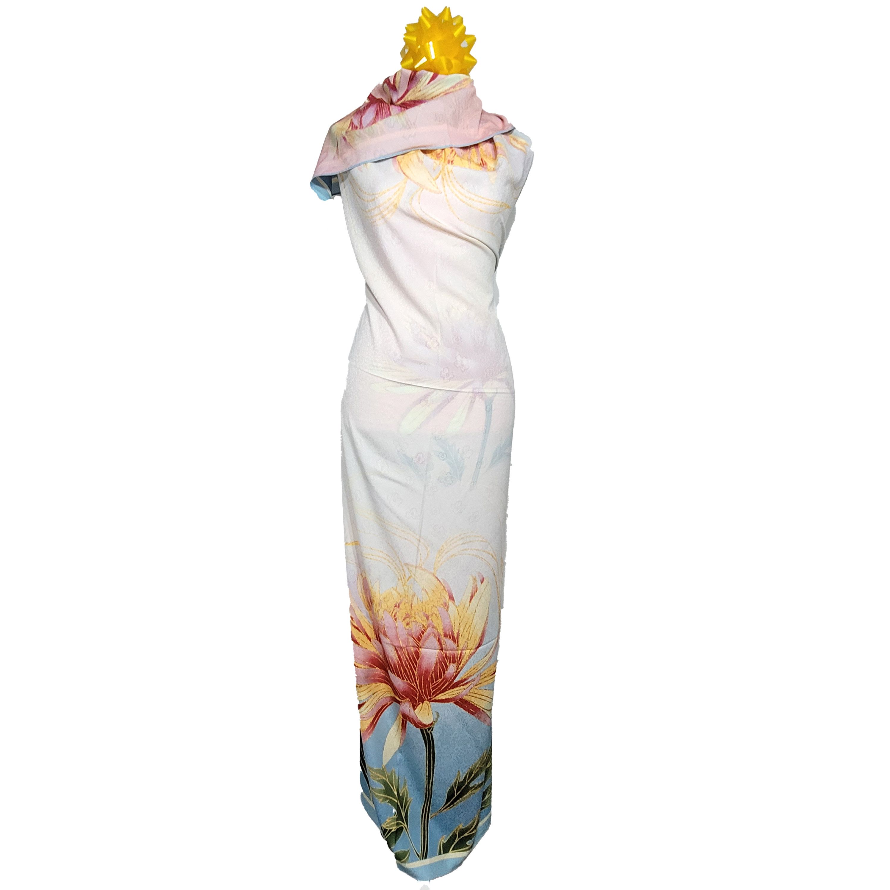 Other Double-Sided Silk Scarf 27"x70" Long Rectangle 3321 Size ONE SIZE - 5 Thumbnail