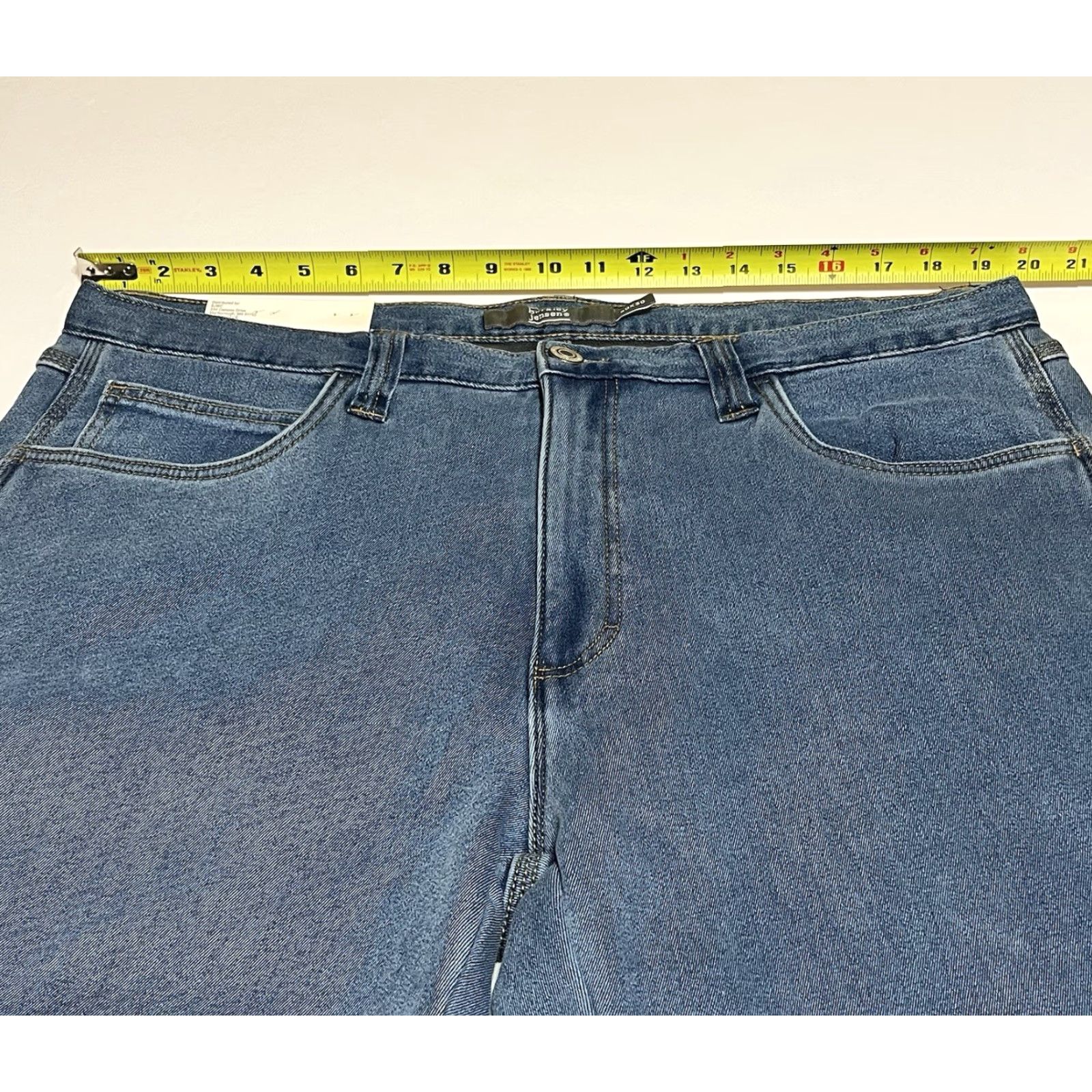 Vintage Berkley Jensen Carpenter Pants Men 40x30 Blue Fleece Lined Relaxed Straight NWT Size US 40 / EU 56 - 3 Thumbnail