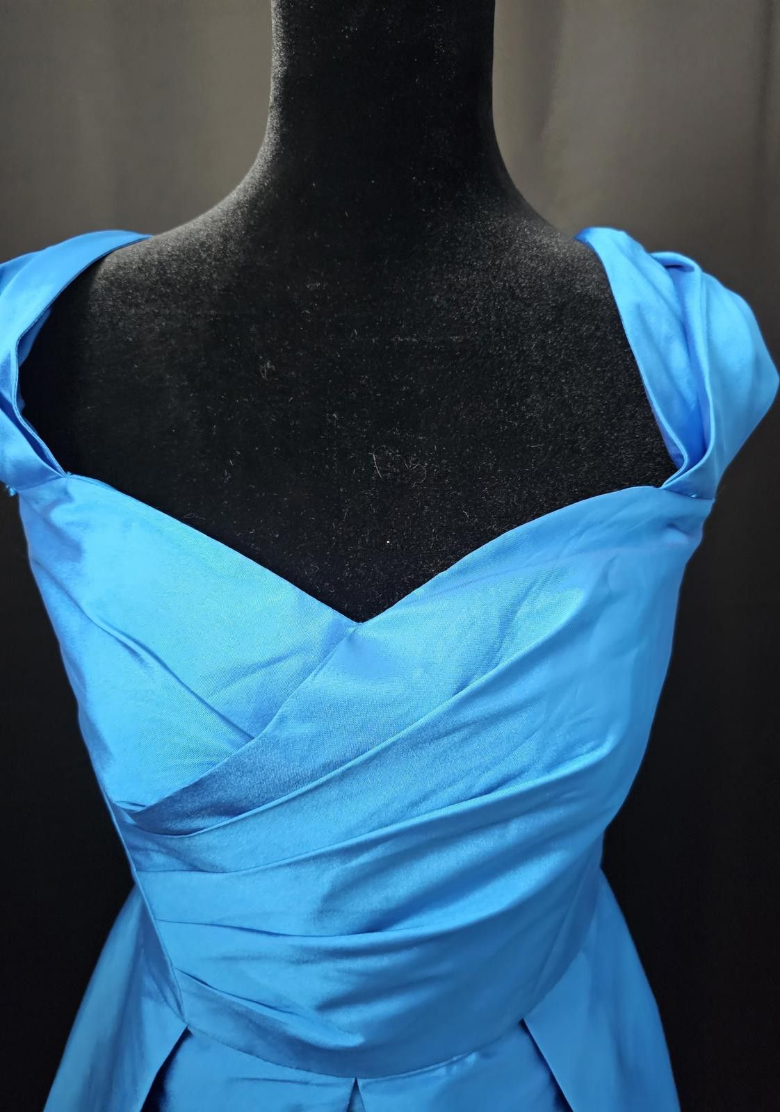 Other Alfred Sung Dress Vibrant Blue Womens Size S Size M / US 6-8 / IT 42-44 - 2 Thumbnail