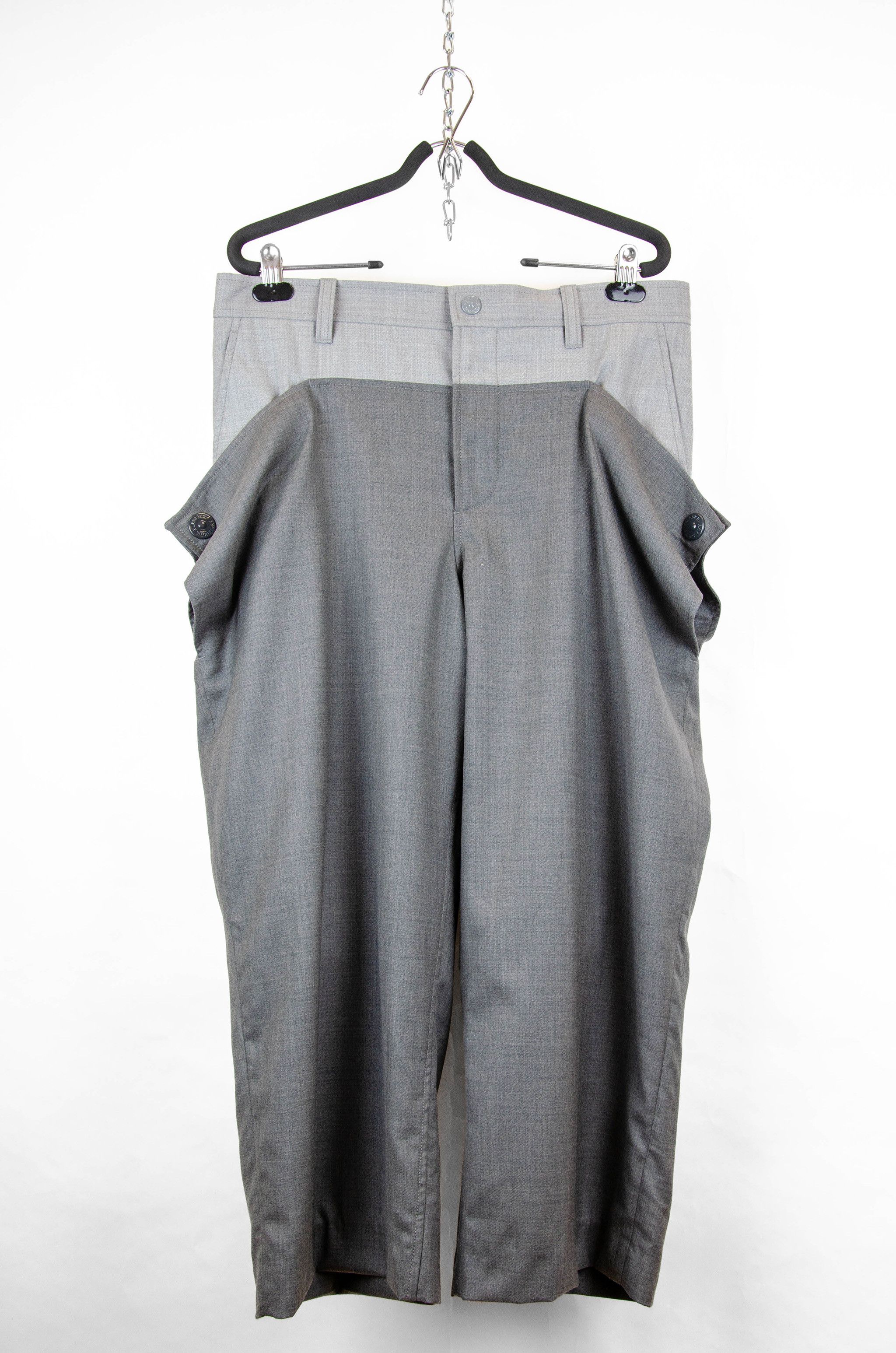 Burberry Burberry Panelled Wool Trousers – Size 50 Made in Italy Size US 34 / EU 50 - 2 Thumbnail