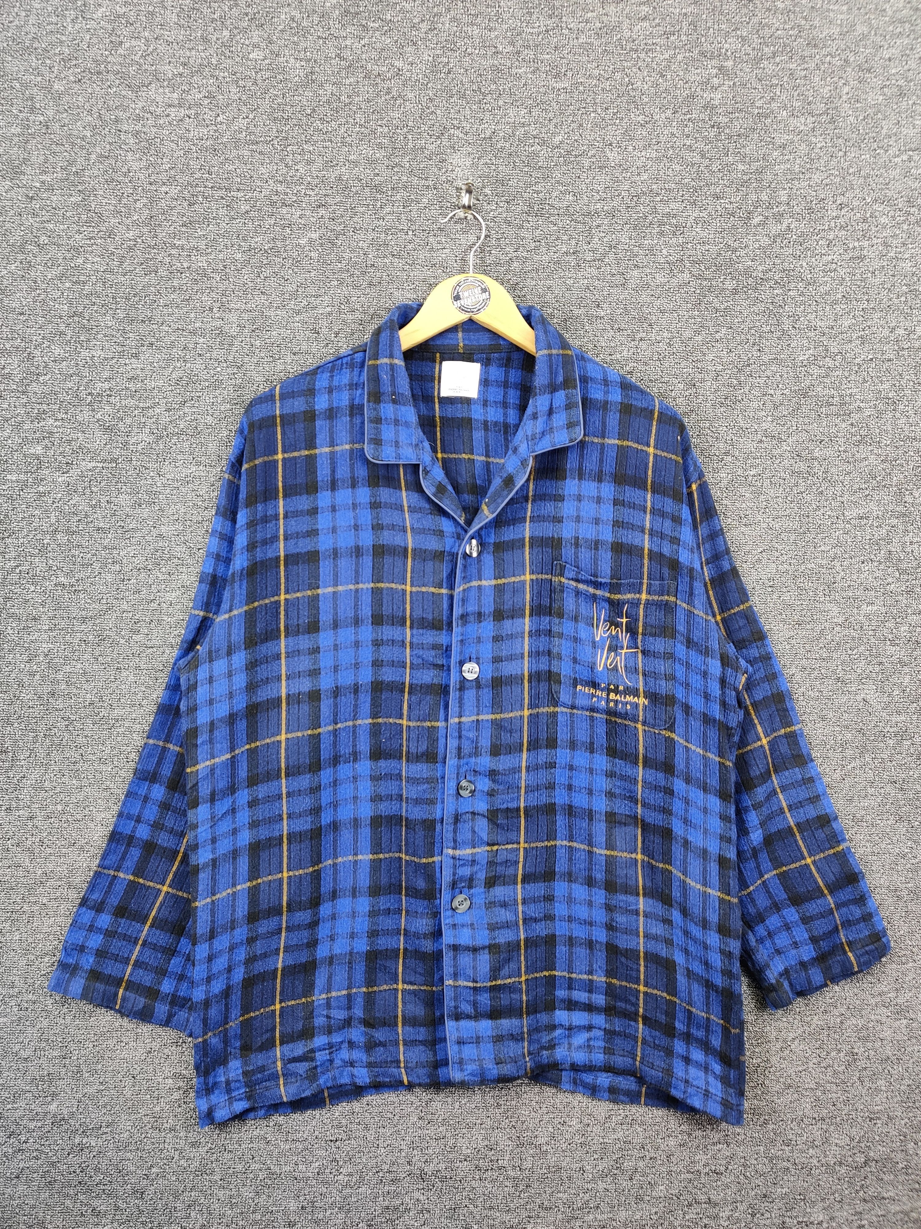 Balmain Vintage Vent Vent Pierre Balmain Checkered Set Pyjama Size US L / EU 52-54 / 3 - 1 Thumbnail