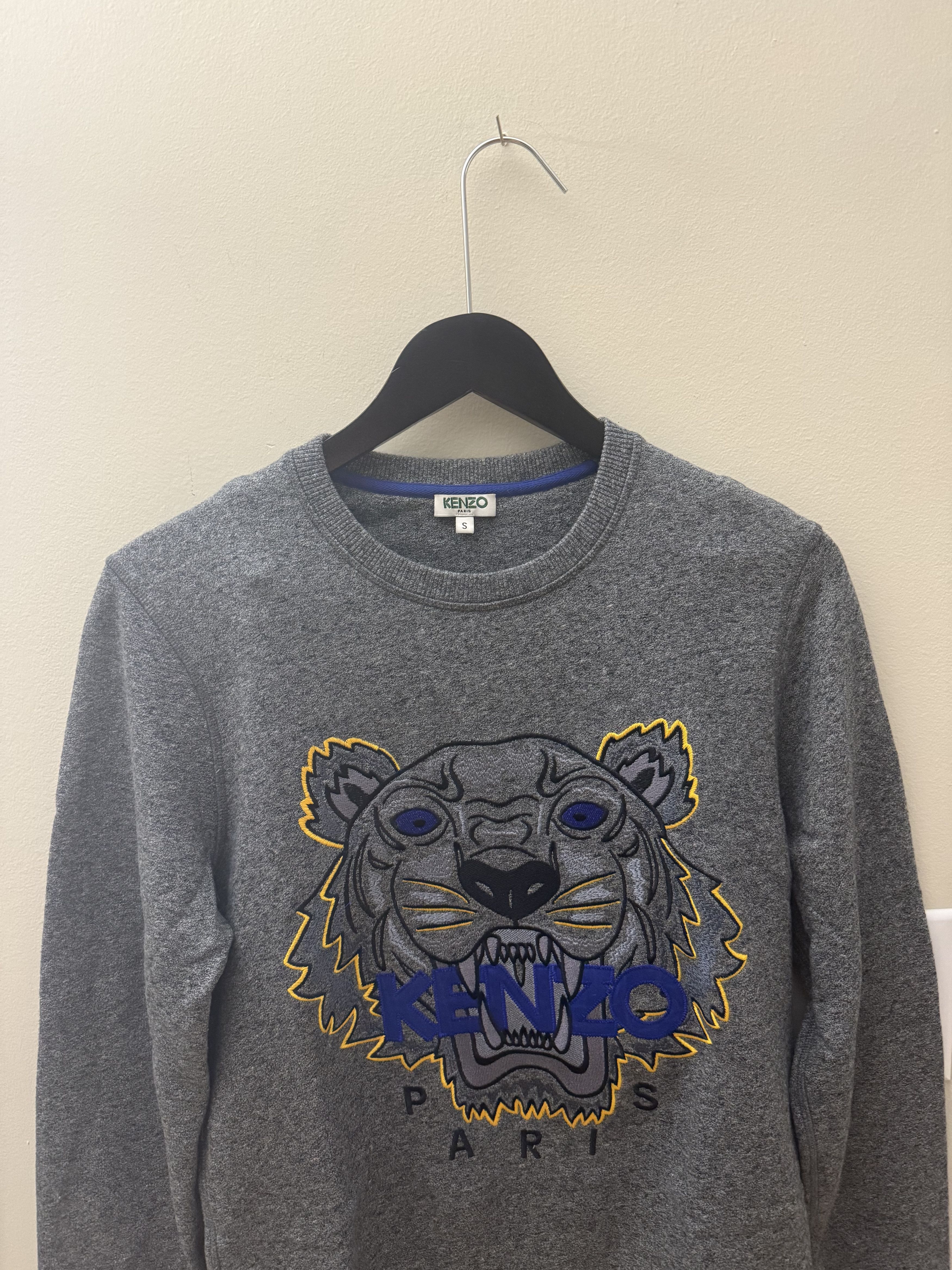 Kenzo Gray Kenzo Tiger Sweater S Size US S / EU 44-46 / 1 - 1 Thumbnail