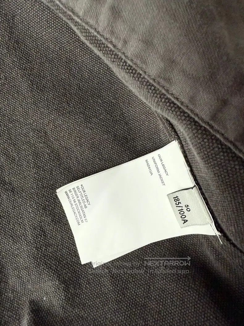Our Legacy Our Legacy Washed Gray Utility Jacket. Size US L / EU 52-54 / 3 - 4 Thumbnail