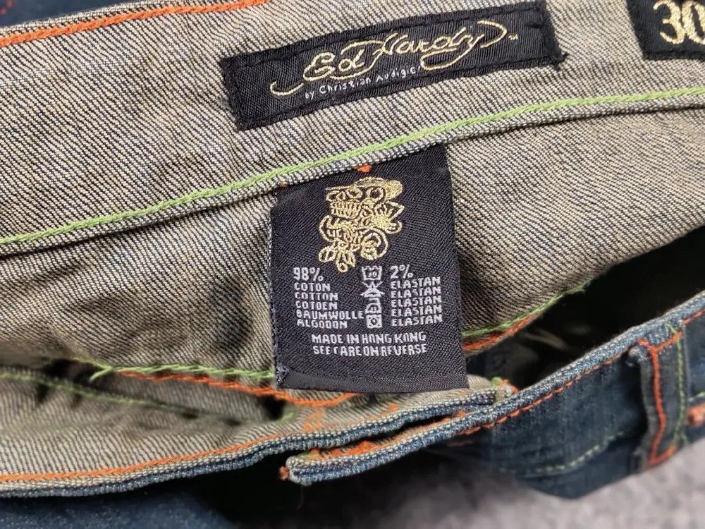 Ed Hardy Ed Hardy x Christian Audigier Vintage Tattoo Denim Jeans Size US 30 / EU 46 - 7 Thumbnail