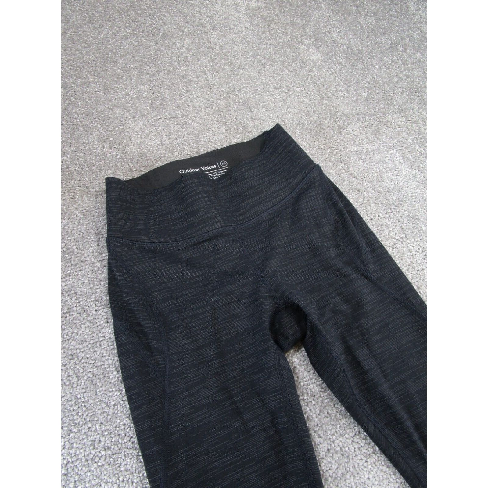 Outdoor Voices Outdoor Voices Compression Leggings Womens XS Gray Striped Athletic Fit Size 26" / US 2 / IT 38 - 2 Thumbnail
