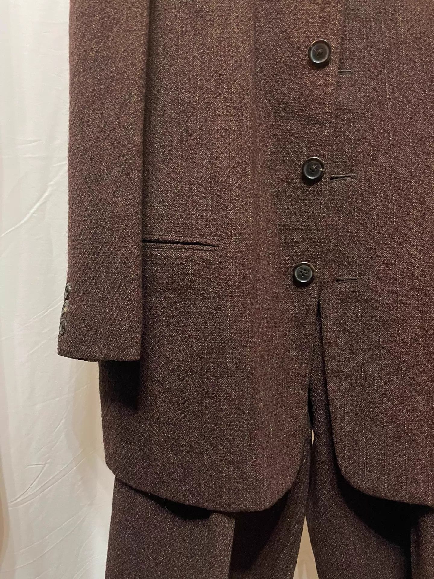 Yohji Yamamoto Yohji Yamamoto Y’s 80s Crimson Tweed Suit M Size US M / EU 48-50 / 2 - 3 Thumbnail