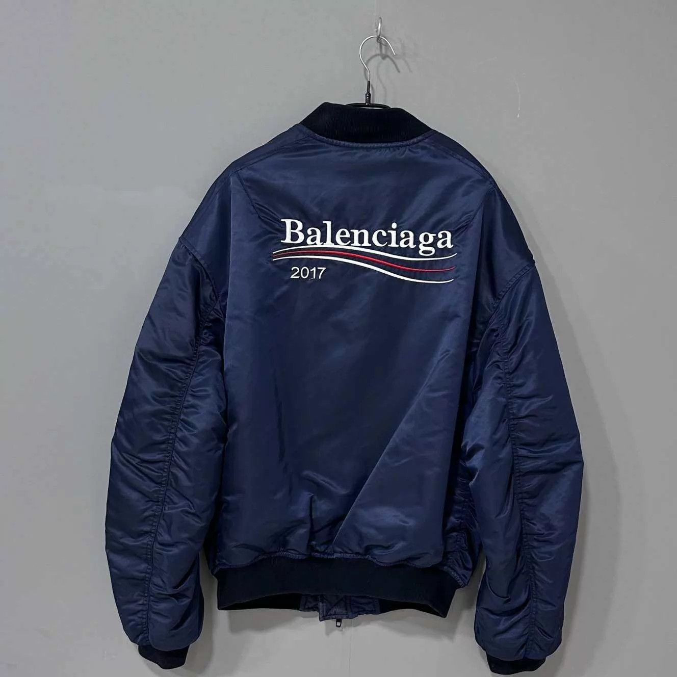 Balenciaga Balenciaga Wave Embroidered Bomber Jacket 50 Size US M / EU 48-50 / 2 - 3 Thumbnail