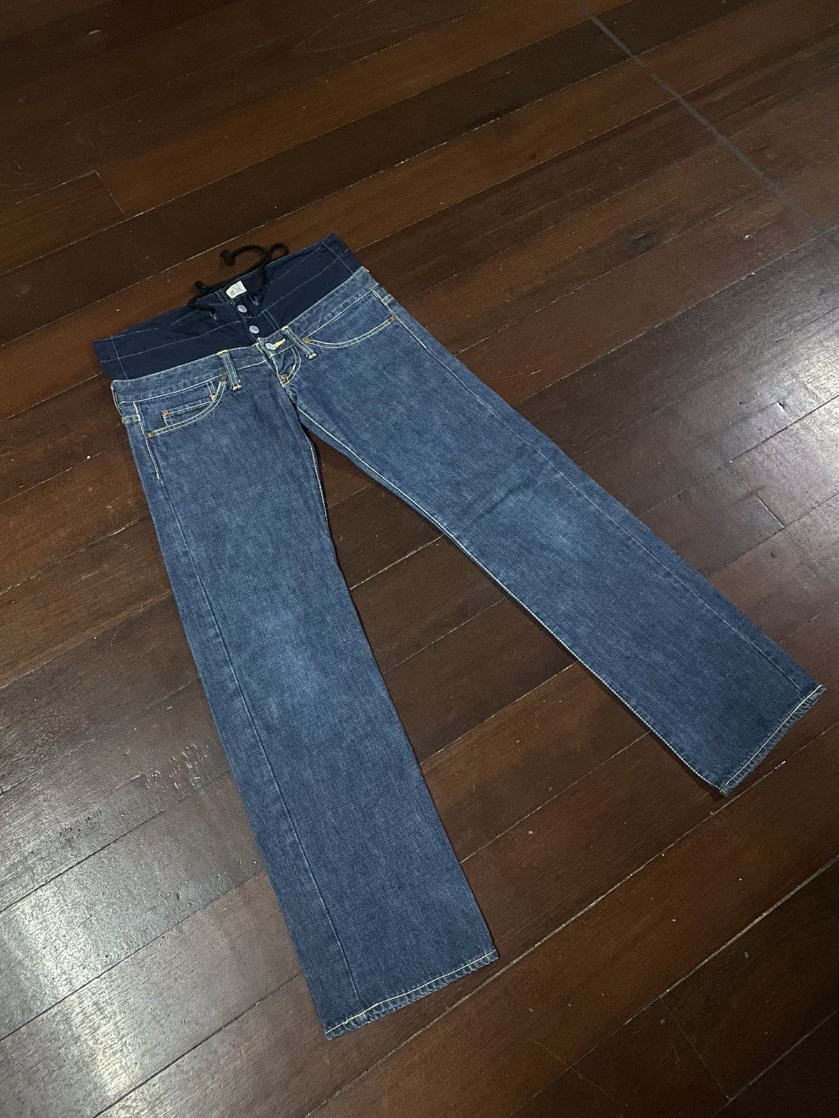 Evisu × Japanese Brand × Le Grande Bleu (L.G.B.) vintage yen japanese brand double waist denim nice design B1 Size US 33 - 4 Thumbnail