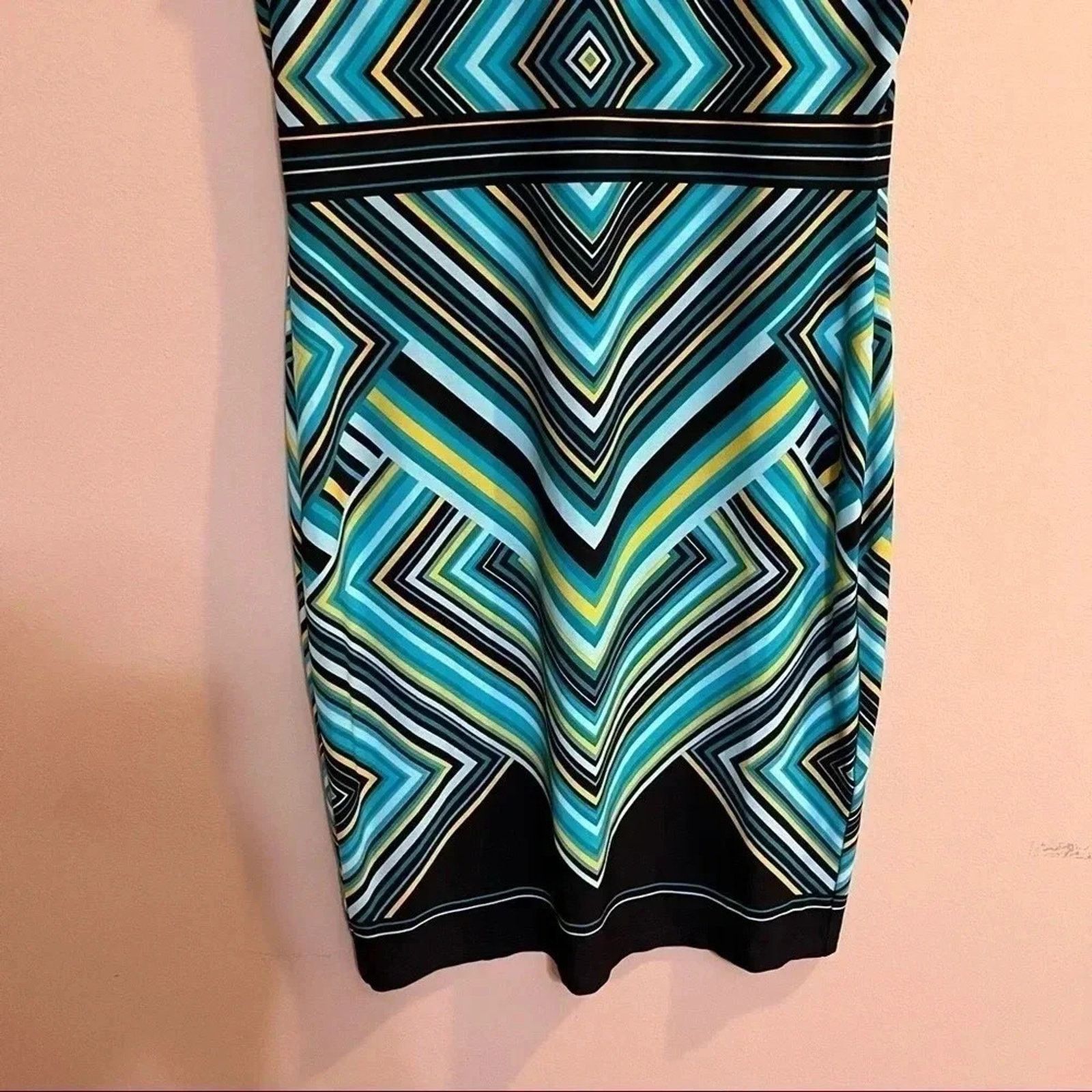 Other Dana Buchman Size 8 Retro Design Knee Length Pencil Dress Size M / US 6-8 / IT 42-44 - 3 Thumbnail