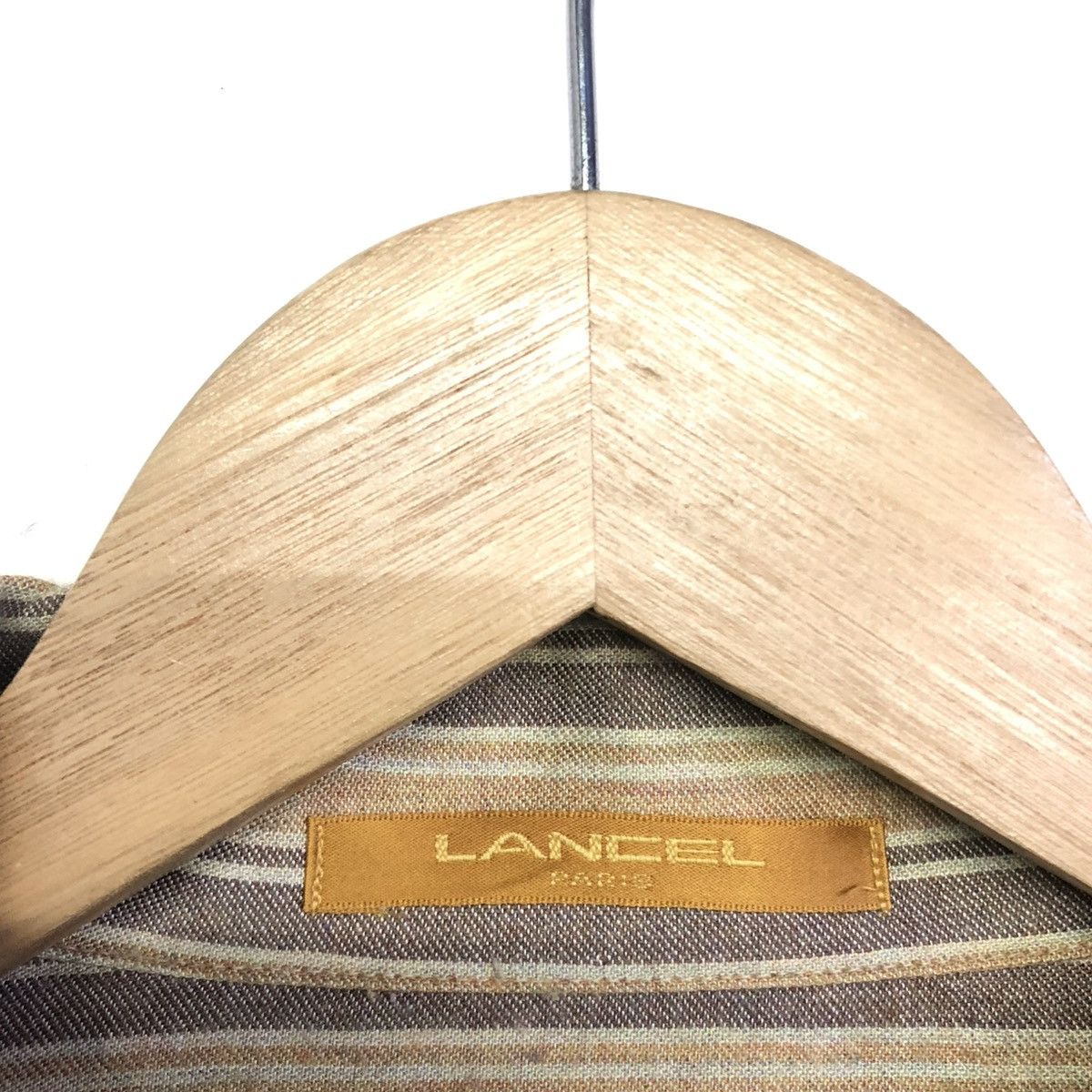 Lancel Vintage Lancel earth-toned striped Button Shirt Size US XL / EU 56 / 4 - 8 Thumbnail