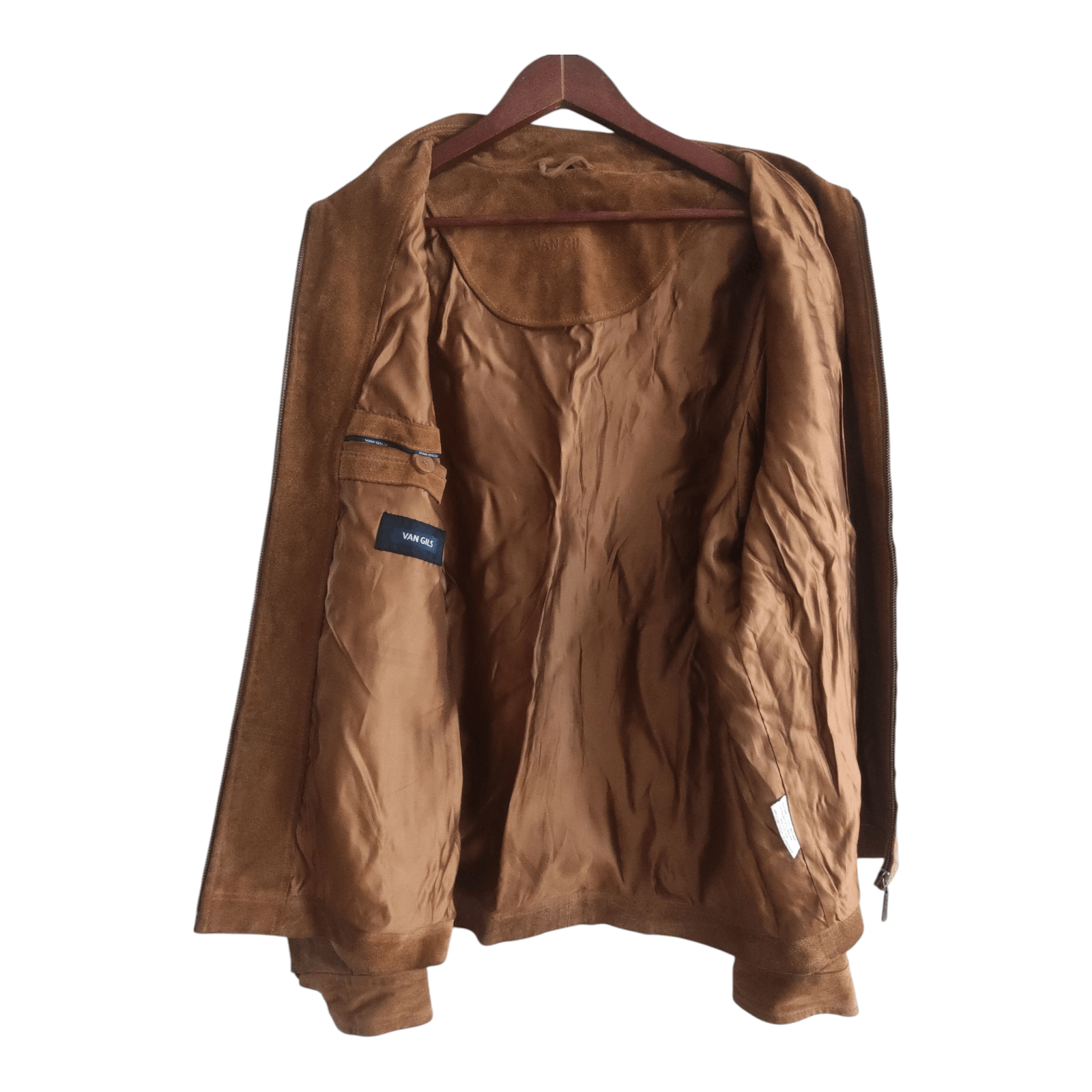 Van Gils Van Gils Suede Leather Men's Winter zipped Classic Jacket Size US XXL / EU 58 / 5 - 3 Thumbnail