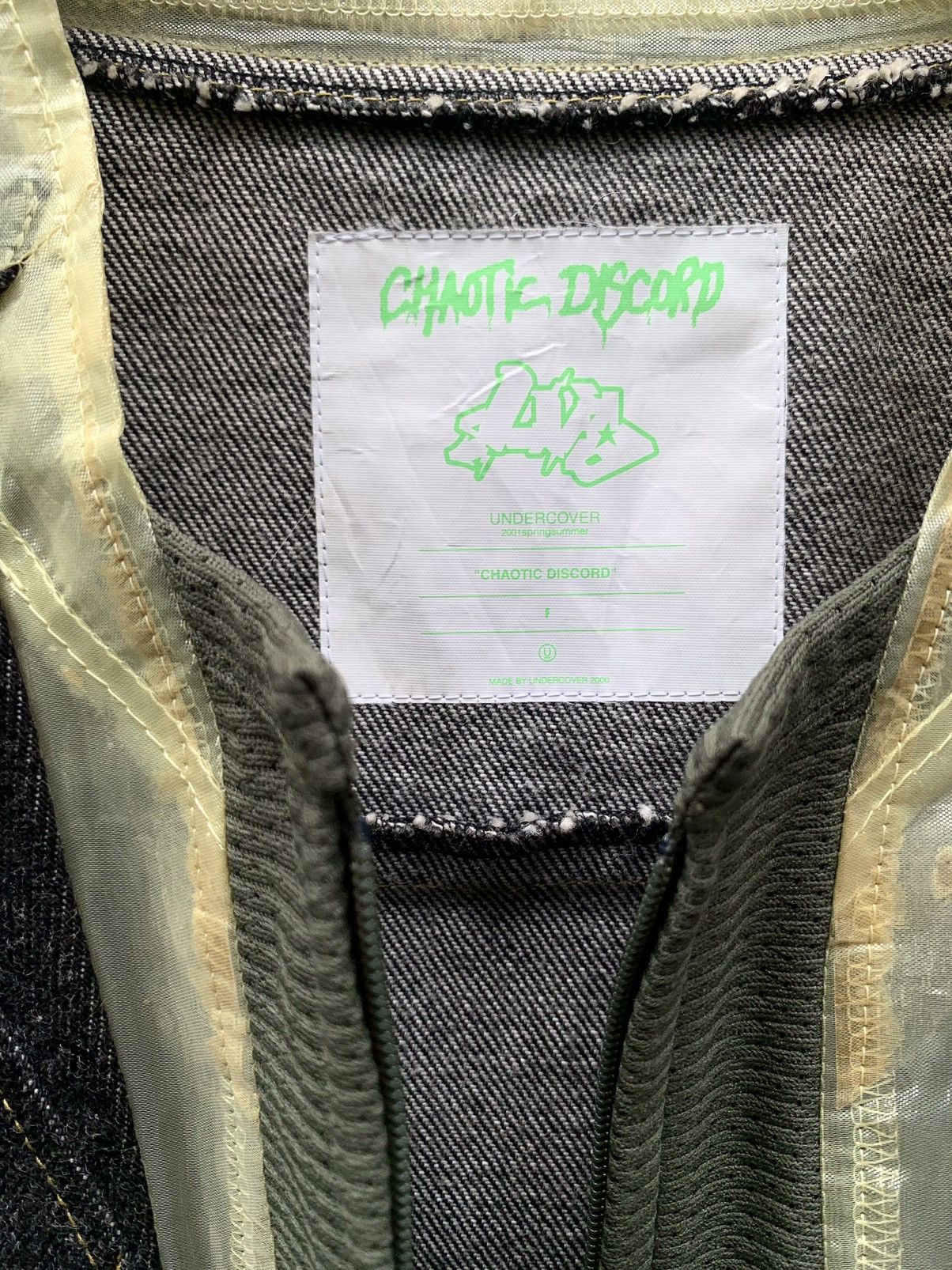 Jun Takahashi If six was nine Undercover chaotic discord 2001 SS jacket Size US S / EU 44-46 / 1 - 6 Thumbnail