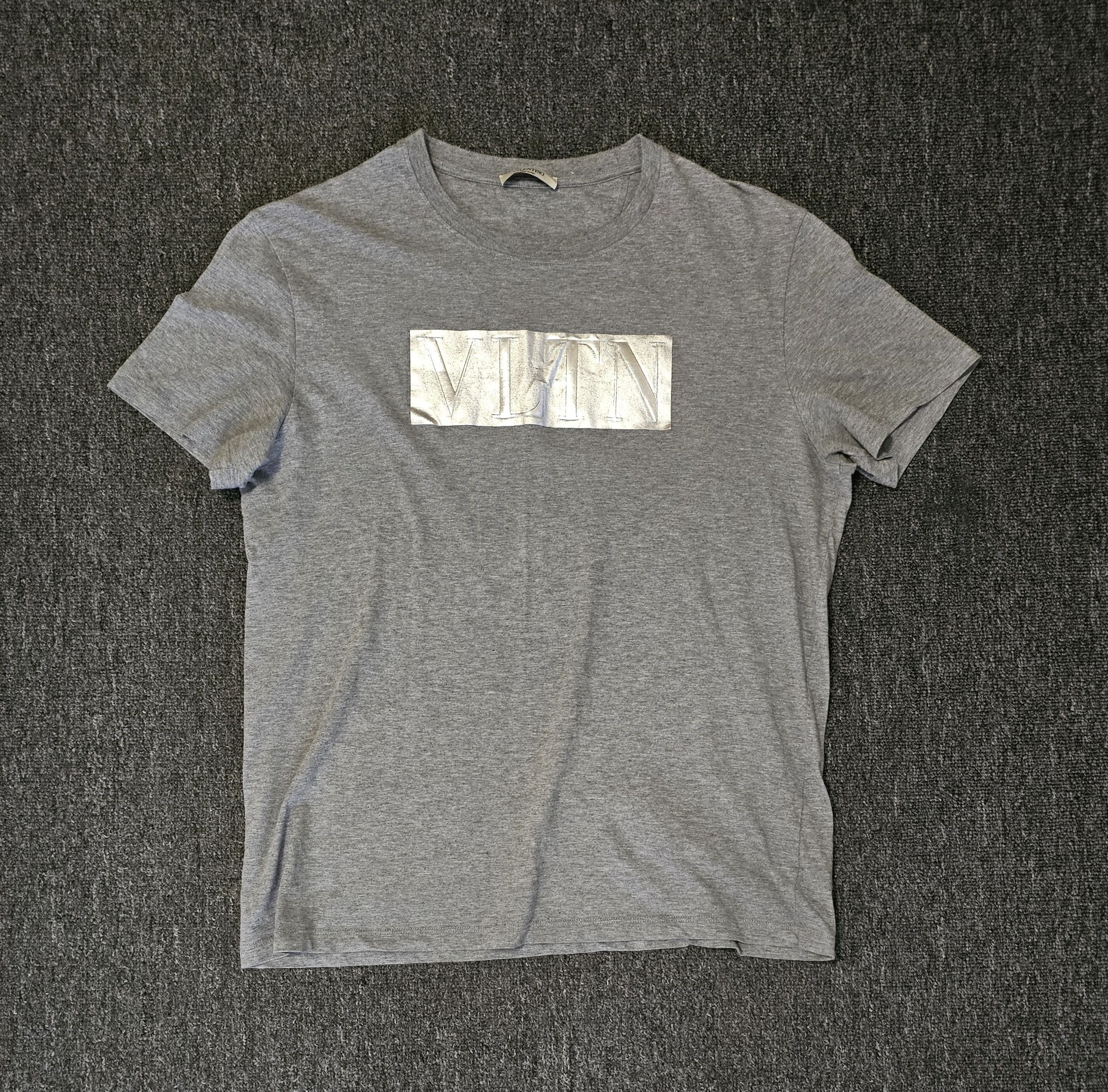 Valentino Valentino Men's Grey T-Shirt Size M Size US M / EU 48-50 / 2 - 1 Thumbnail