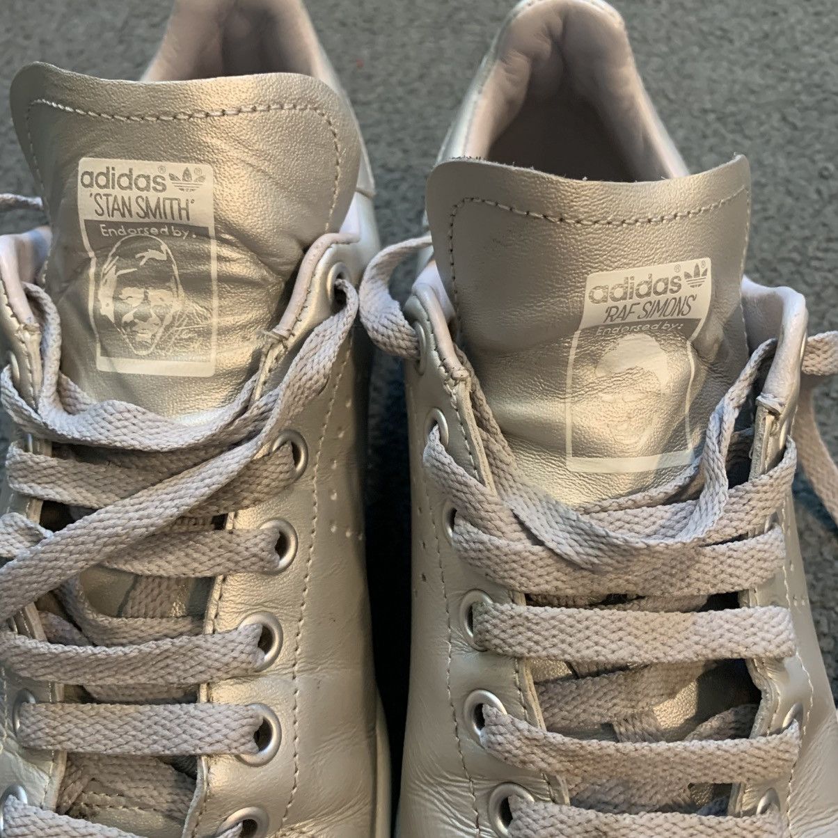 Adidas × Raf Simons Adidas x Raf Simons Stan Smith 'Silver Metallic' (FW15) Size US 7.5 / EU 40-41 - 8 Thumbnail