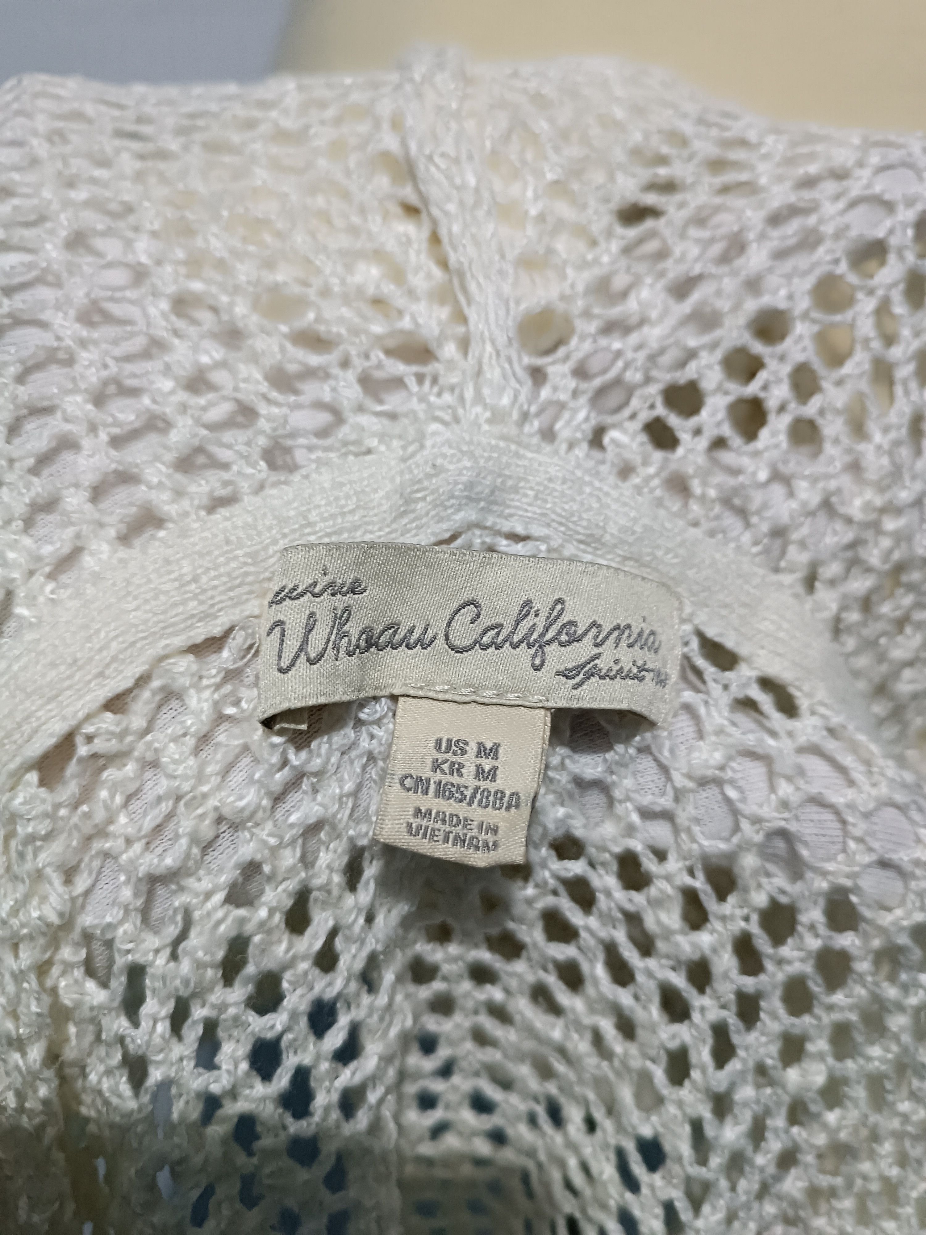 Japanese Brand × Who A.U. Who.A.U Spider Web Knit Hoodie Cardigan Beige Color Size M / US 6-8 / IT 42-44 - 6 Thumbnail