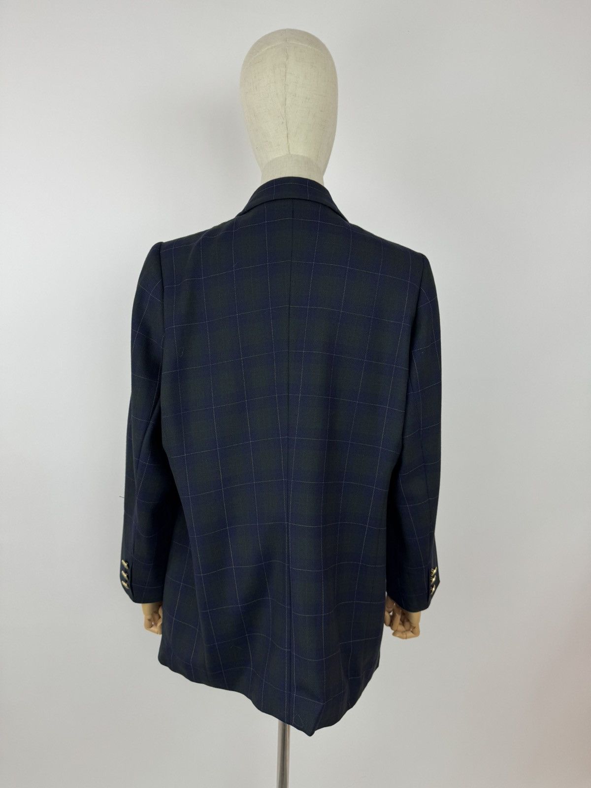 Other Delmod Blazer Wool blend Plaid Jacket Vintage Preppy Style Size XL / US 12-14 / IT 48-50 - 6 Thumbnail