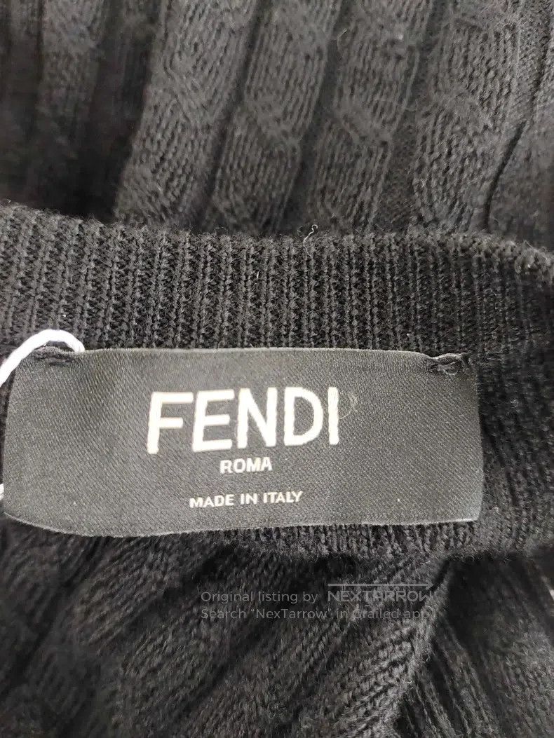 Fendi Fendi Black Wool Crewneck Sweater Size US M / EU 48-50 / 2 - 3 Thumbnail