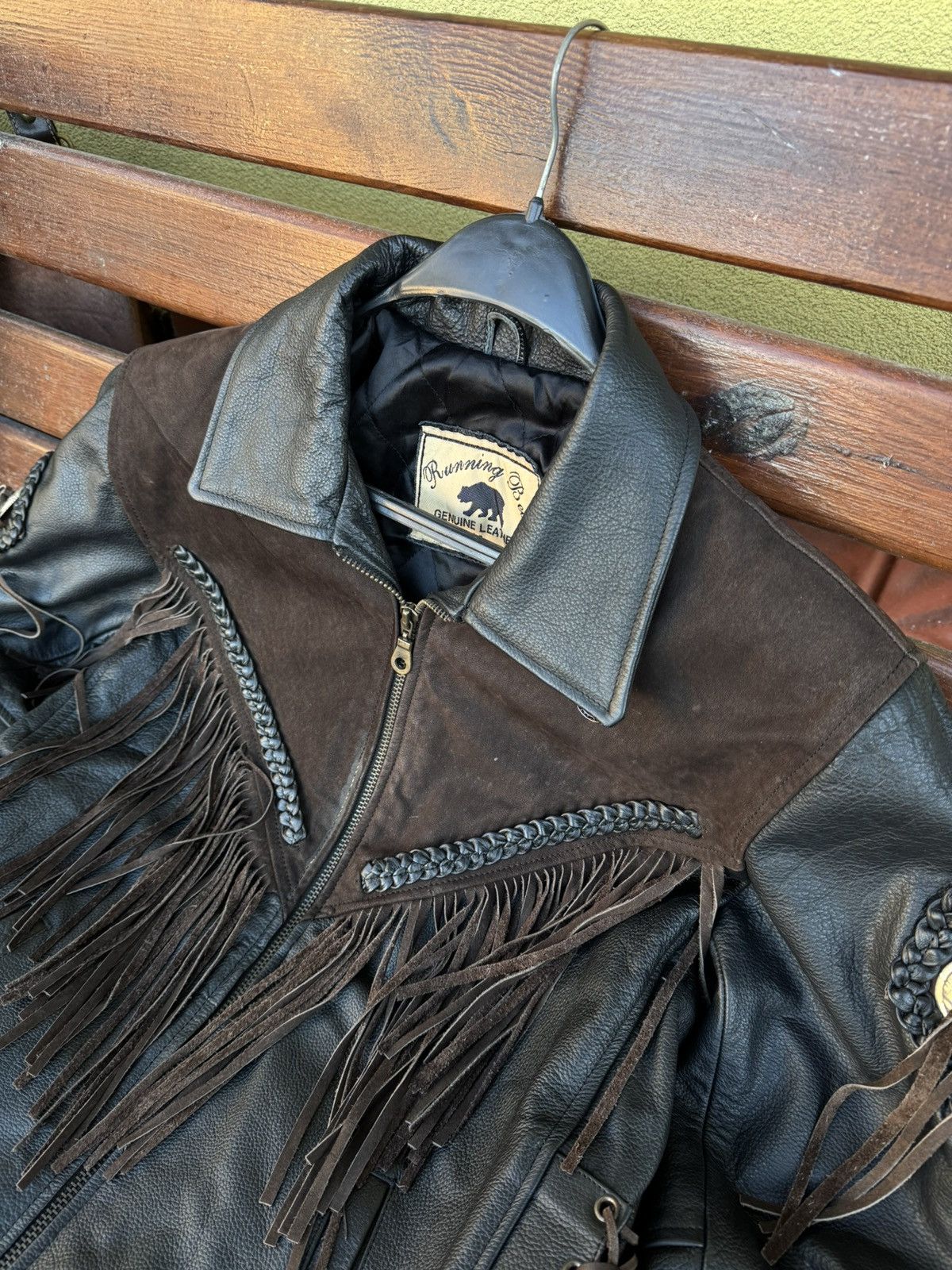Vintage Vintage Suede Fringe Cowboy Western Leather Jacket Hype Rare Size US M / EU 48-50 / 2 - 3 Thumbnail