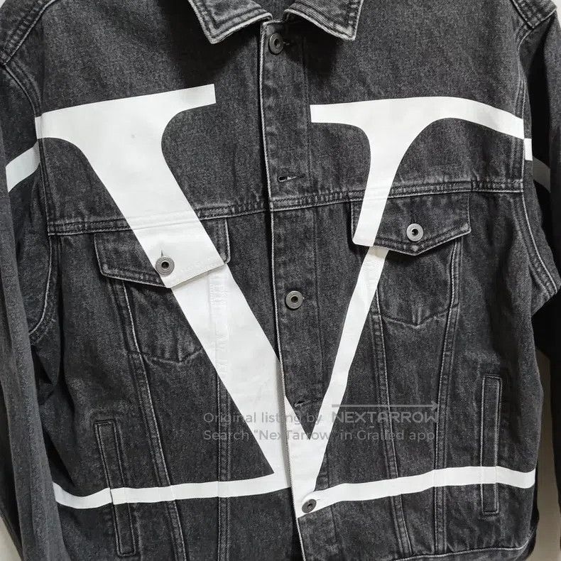 Valentino Valentino Printed logo denim jacket Size US L / EU 52-54 / 3 - 3 Thumbnail